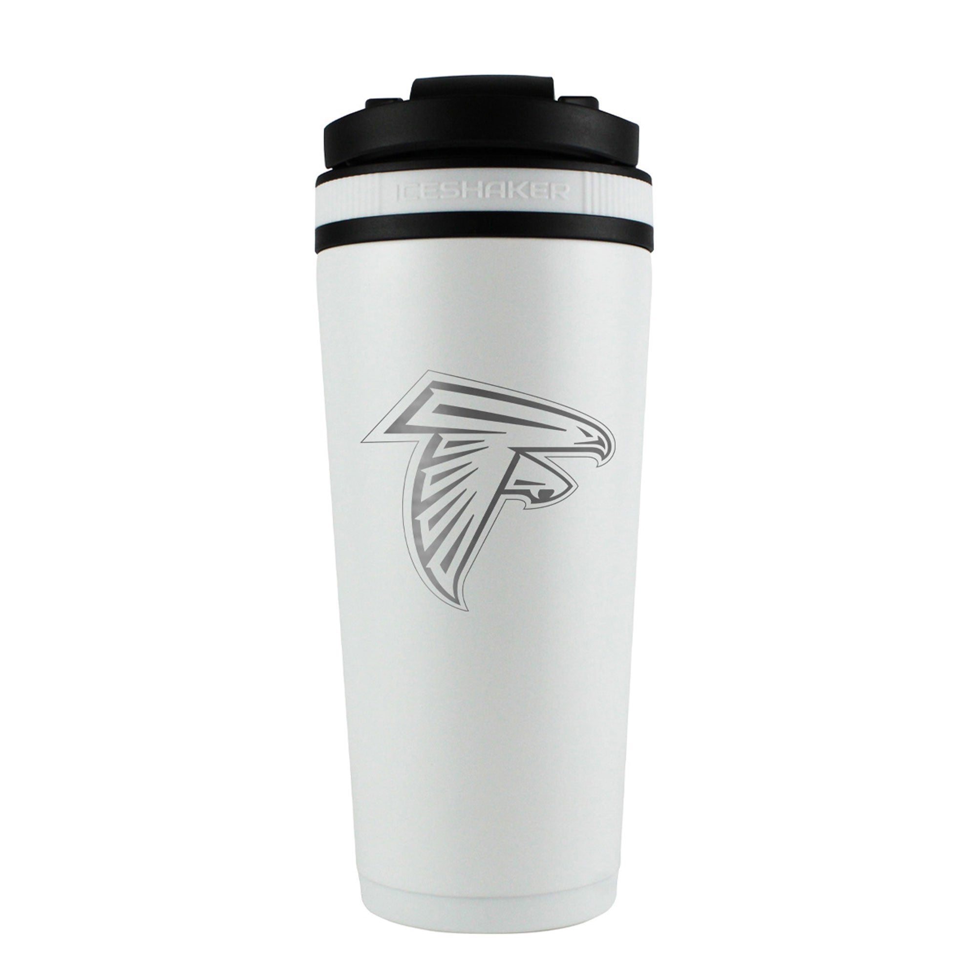 Official NFL Atlanta Falcons White 26oz Insulated Bottle | Ice Shaker