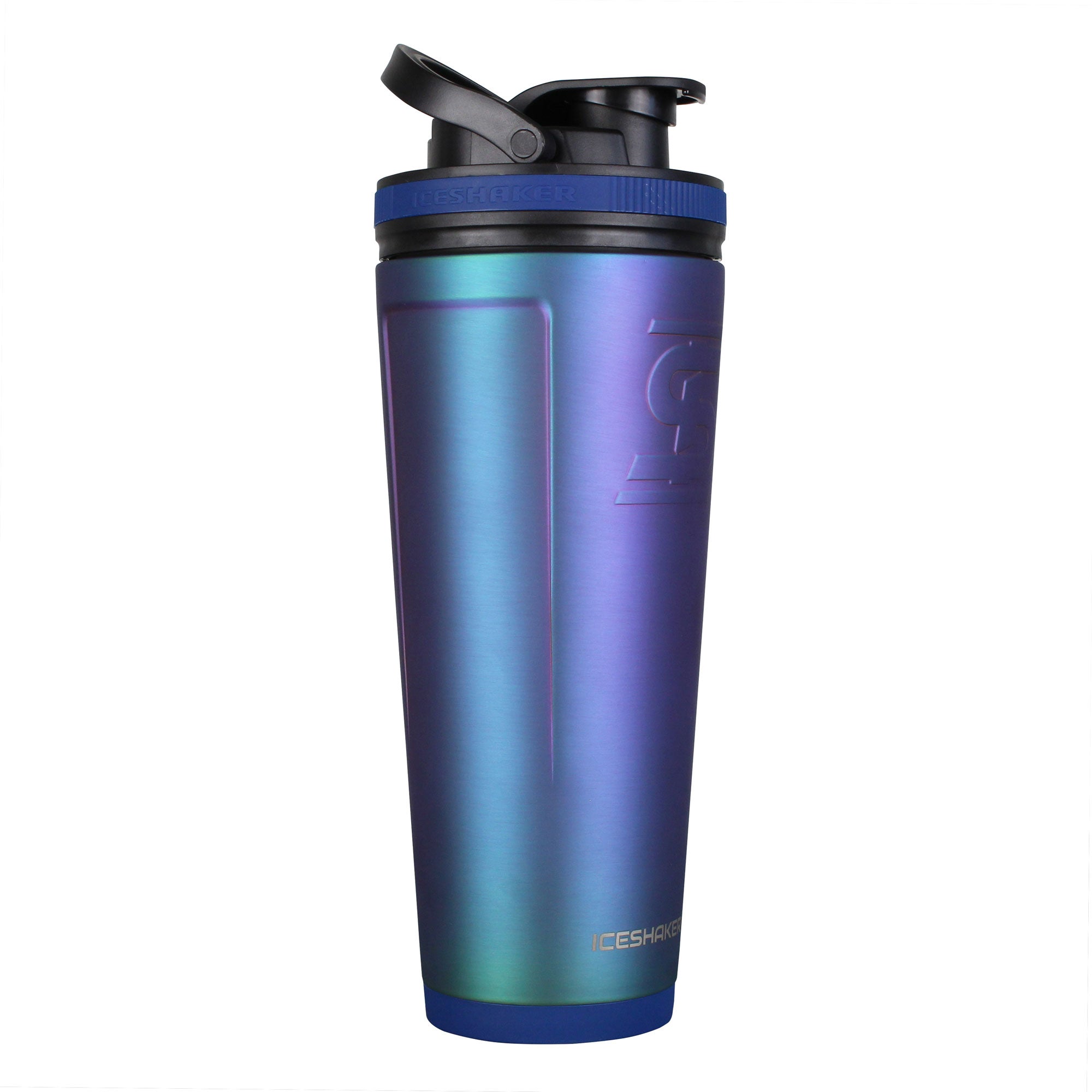 Ice Shaker Double Walled Vacuum Insulated, Skinny Protein Shaker Bottle, Purple & Teal, 20 oz., Size: 20 fl oz