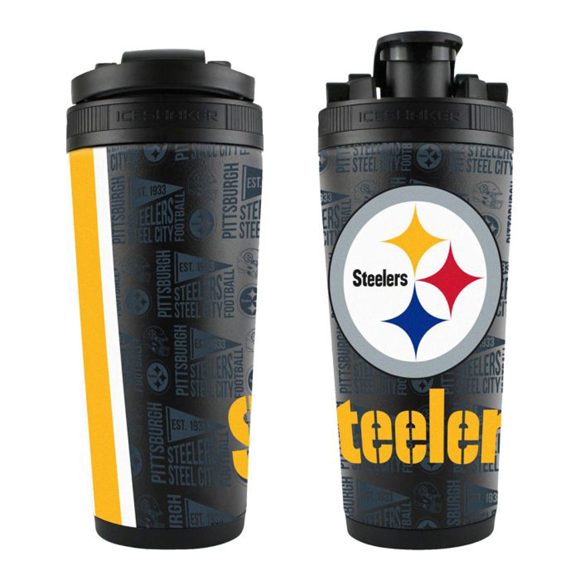 Pittsburgh Steelers 30 oz Stainless Steel Travel Tumbler