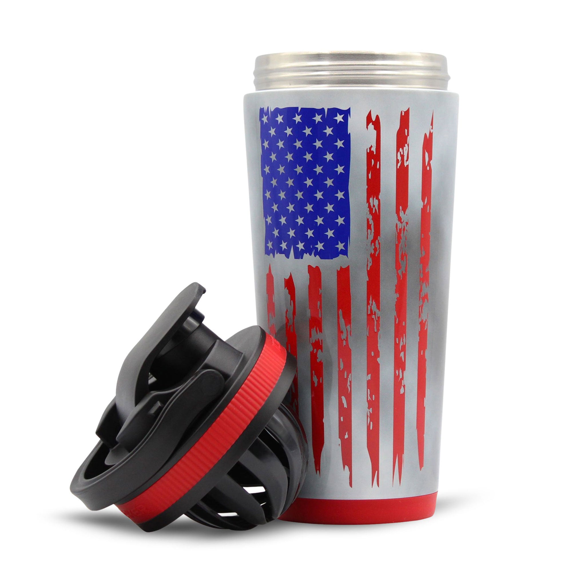 Ice Shaker Allegiance Series 26oz Shaker Bottle - American Flag