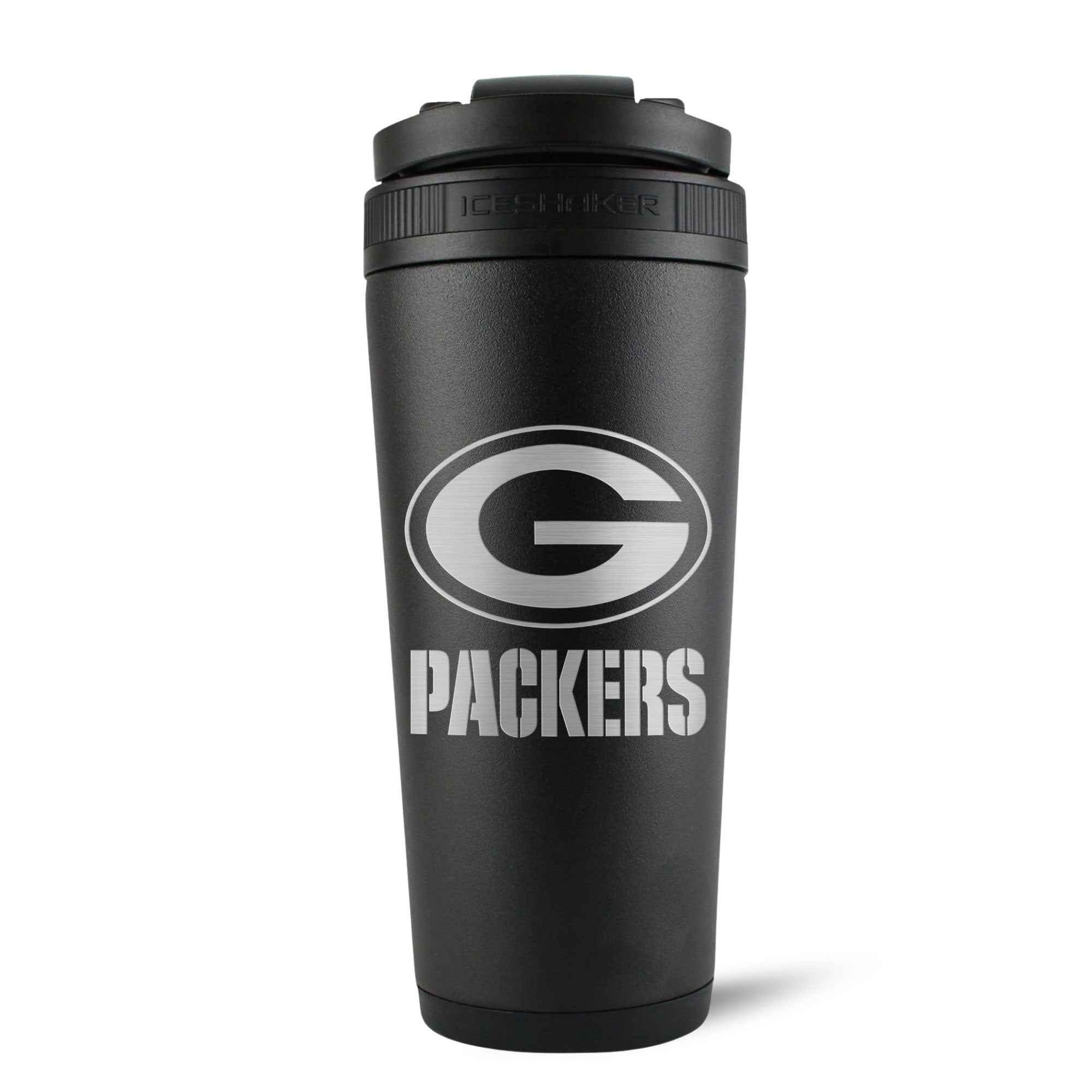 Officially Licensed Green Bay Packers 26oz Ice Shaker - Black