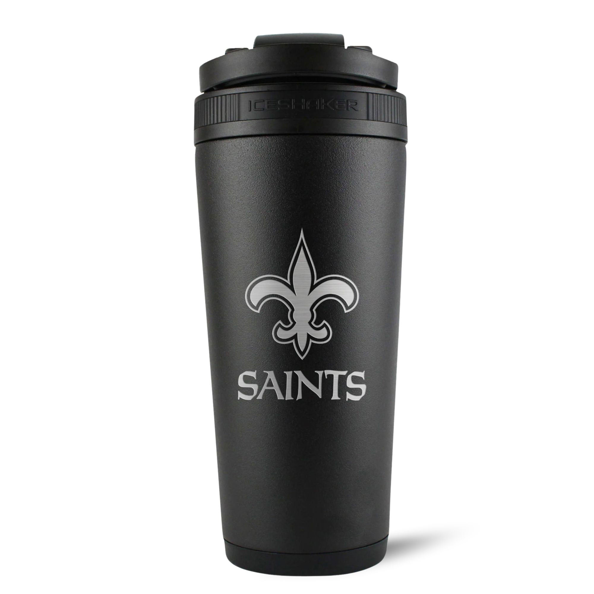 Officially Licensed New Orleans Saints 26oz Ice Shaker - Black