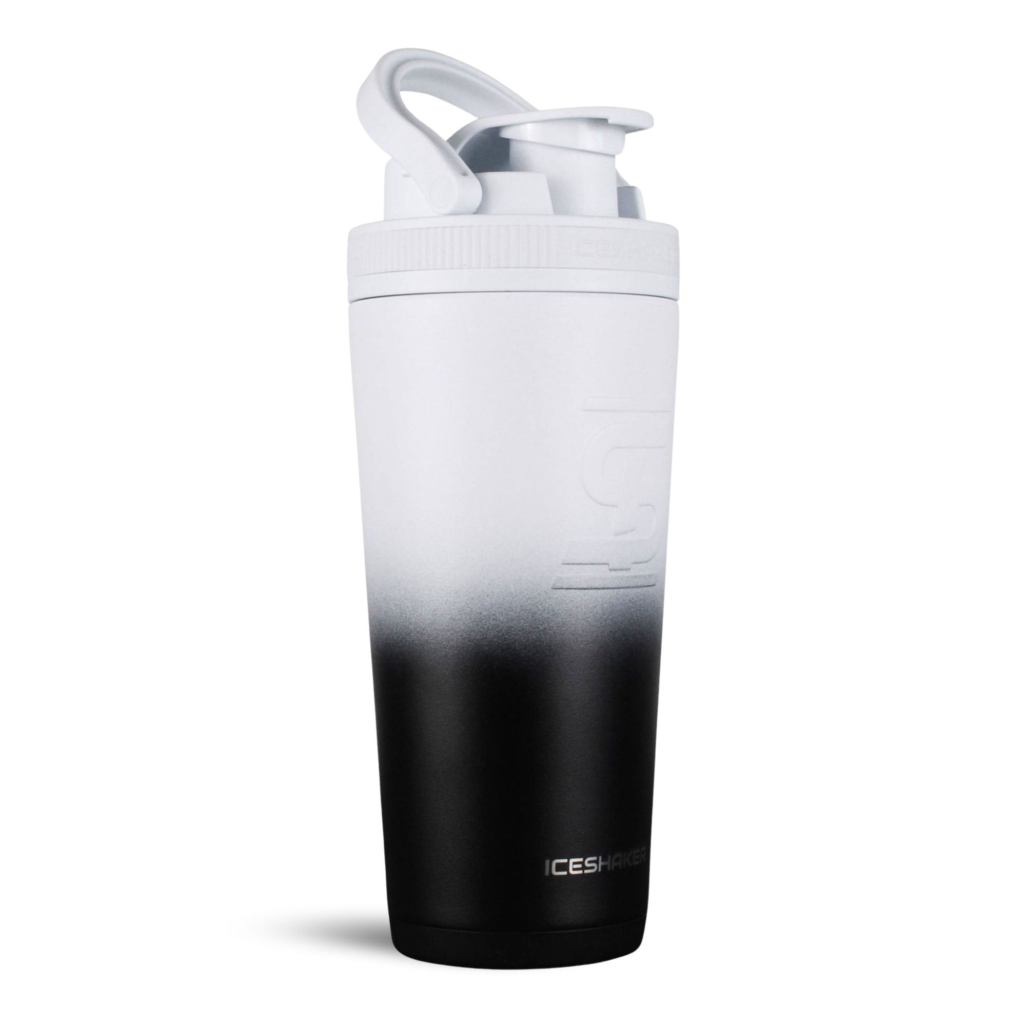 Ice Shaker Ombre Series 26oz Shaker Bottle - Black White Ombre