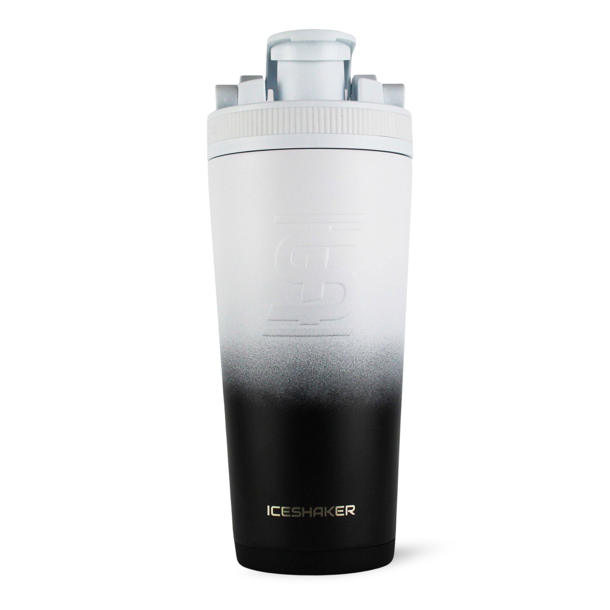 Ice Shaker Ombre Series 26oz Shaker Bottle - Black White Ombre