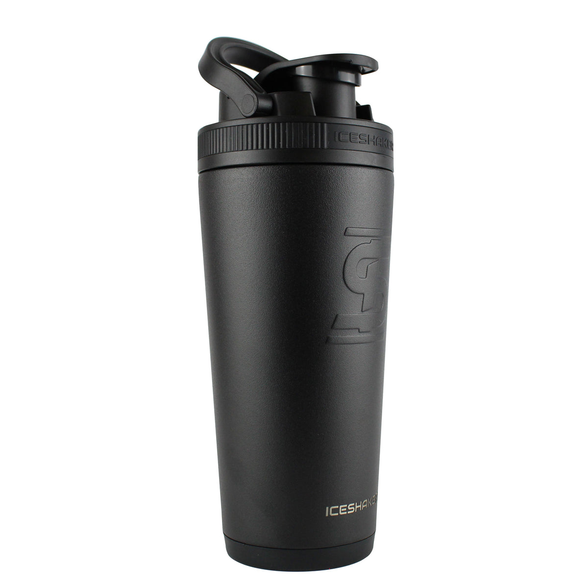 Stainless Steel Protein Shaker Bottle, Black | Ice Shaker