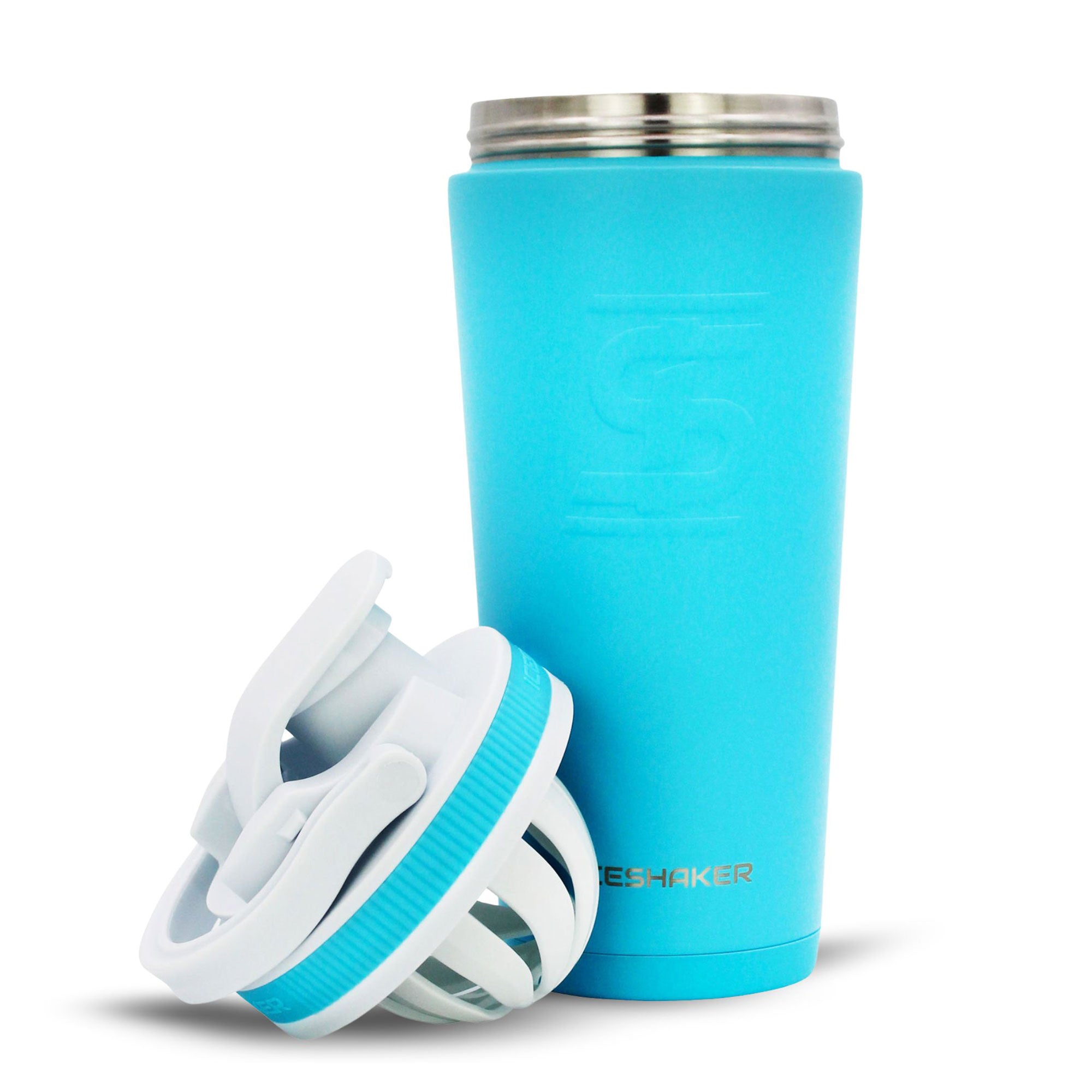 Ice Shaker Matte Series 26oz Shaker Bottle - Caribbean Blue