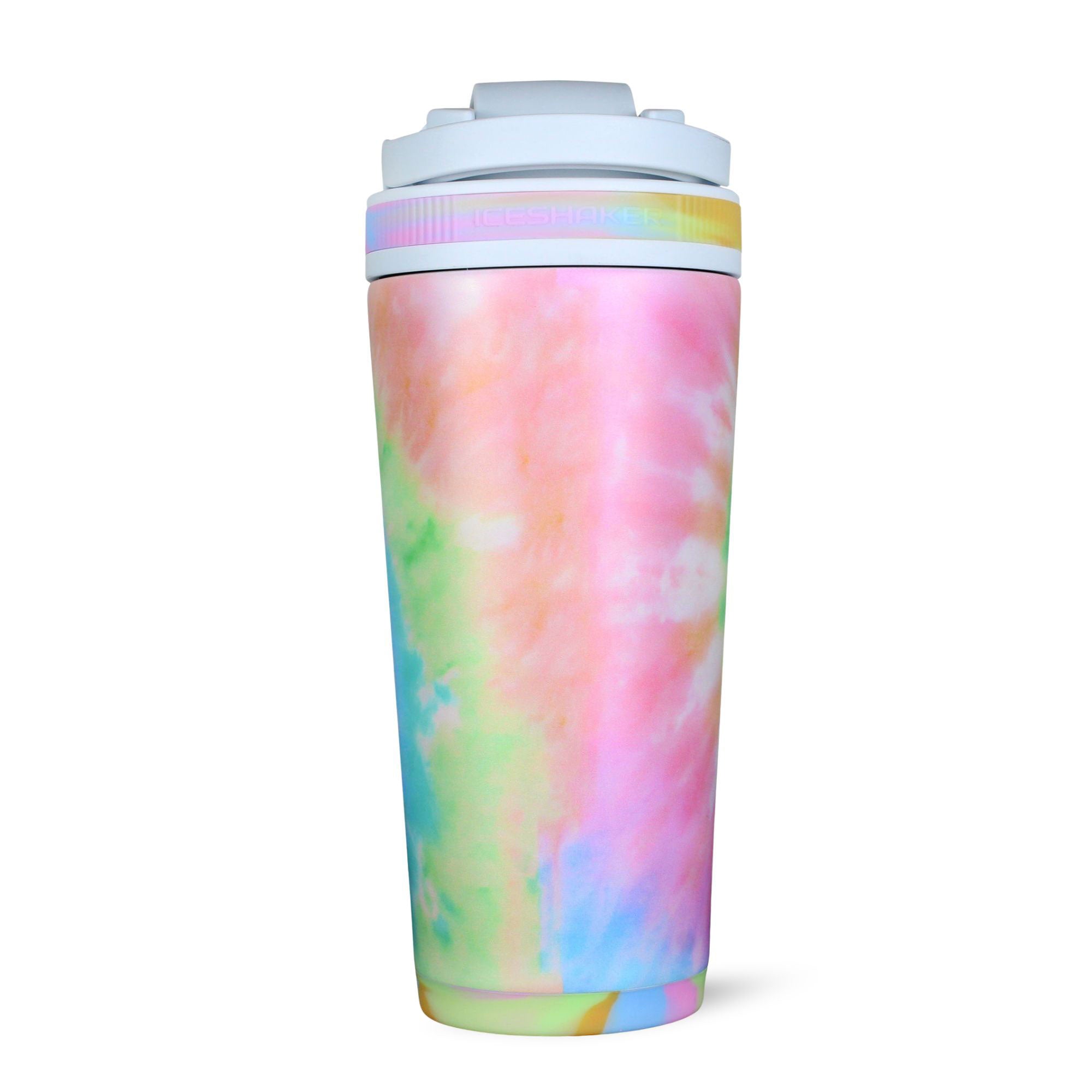 Ice Shaker 4D Series 26oz Shaker Bottle - Cotton Candy Tie Dye