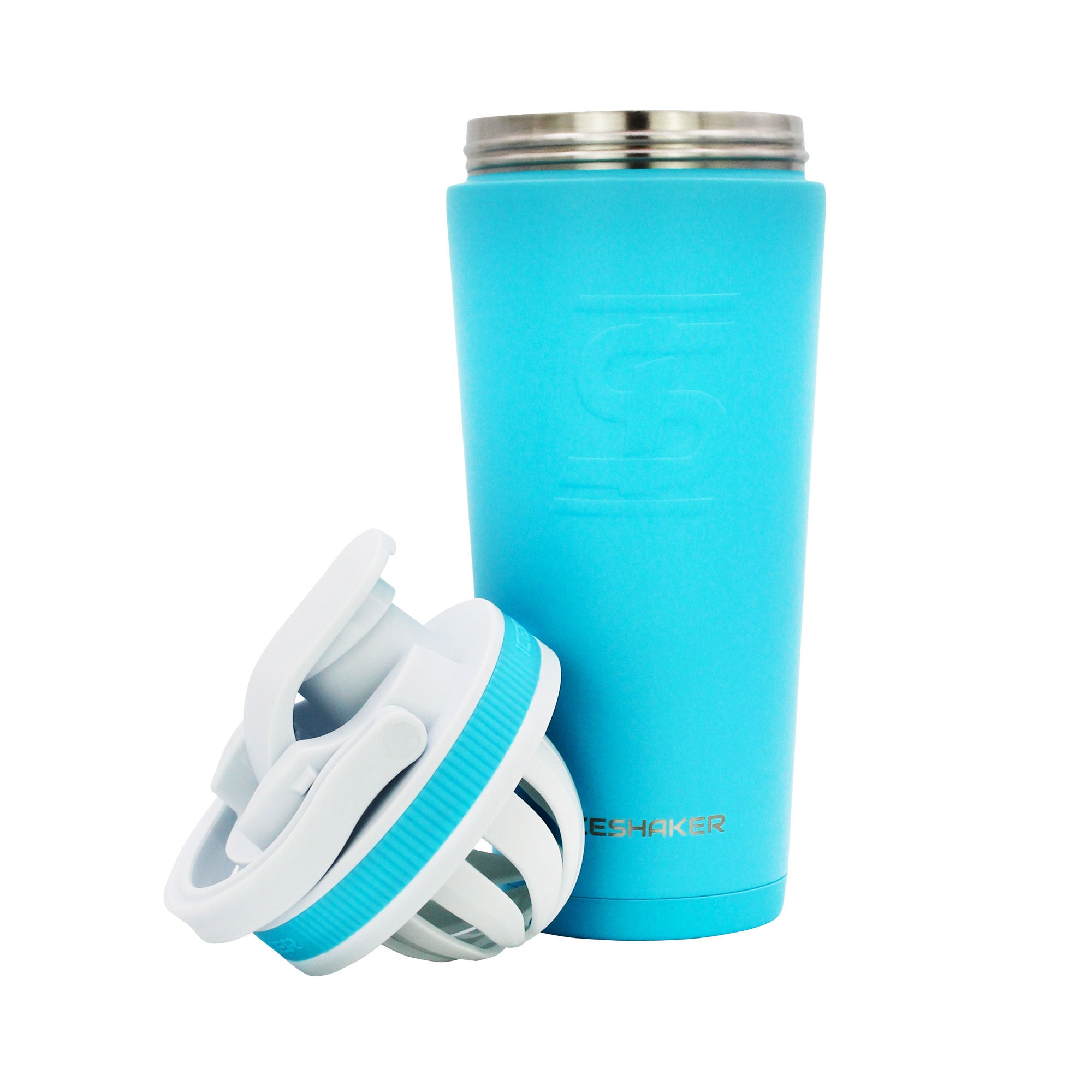 Ice Shaker Matte Series 26oz Shaker Bottle - Caribbean Blue