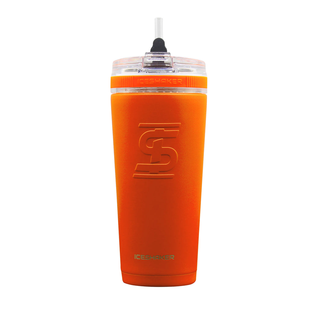 Ice Shaker 26FlexOrange 26 oz Bottle with Flex Lid, Orange