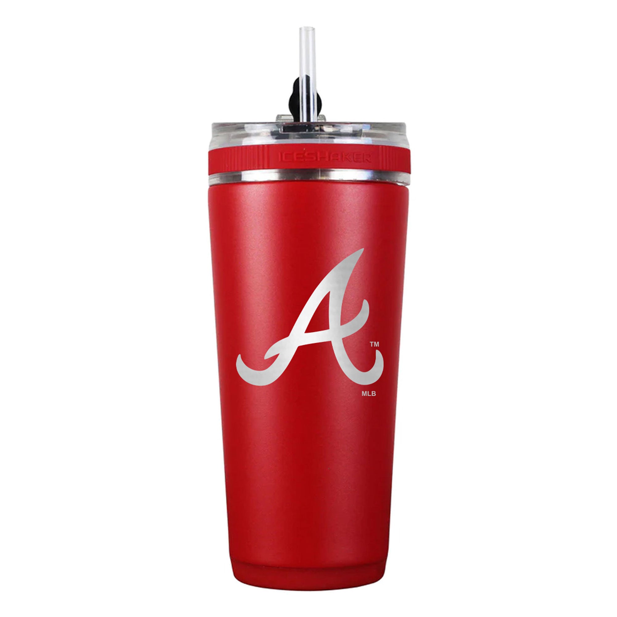 Officially Licensed Atlanta Braves 26oz Flex Bottle - Red