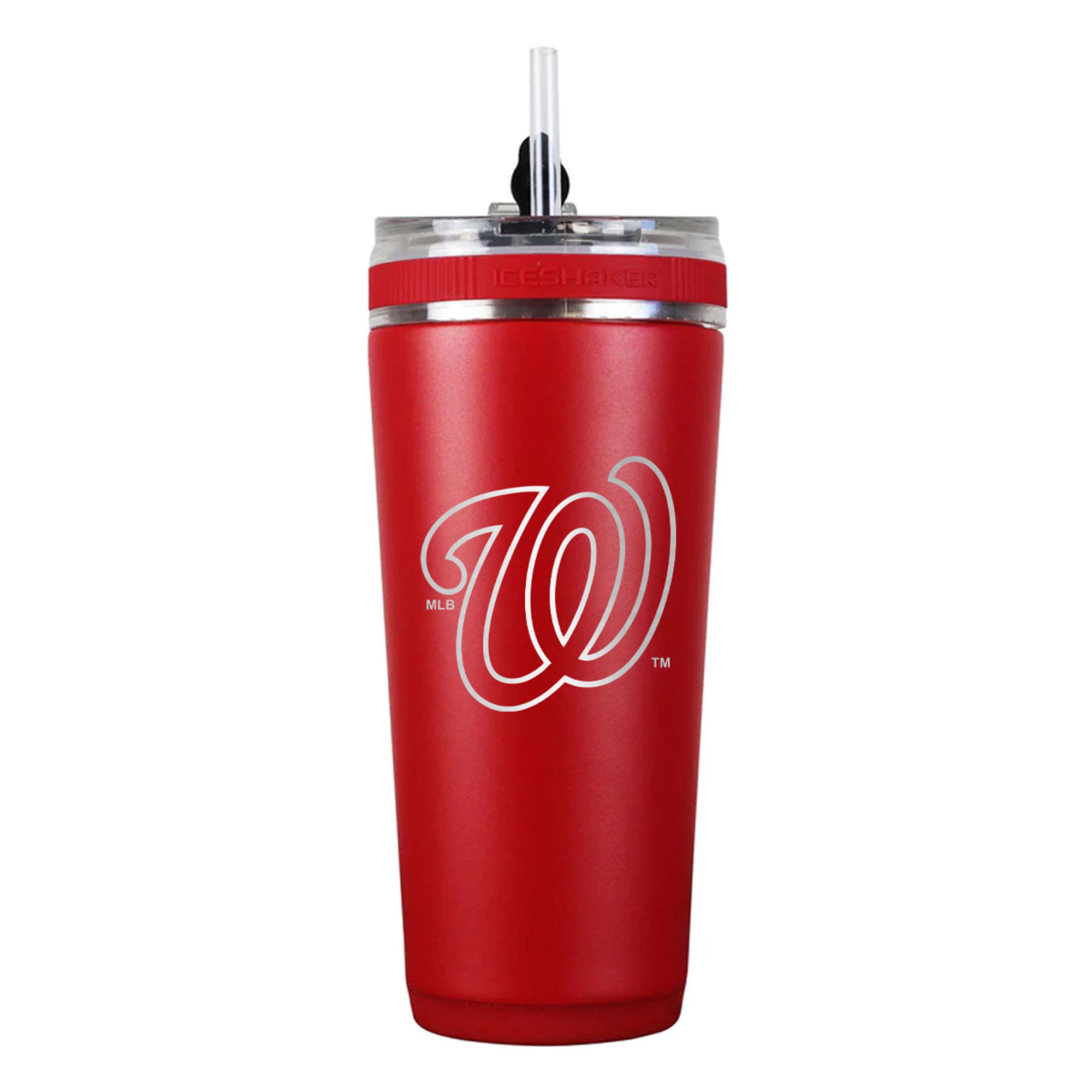 Officially Licensed Washington Nationals 26oz Flex Bottle Inverted Logo - Red