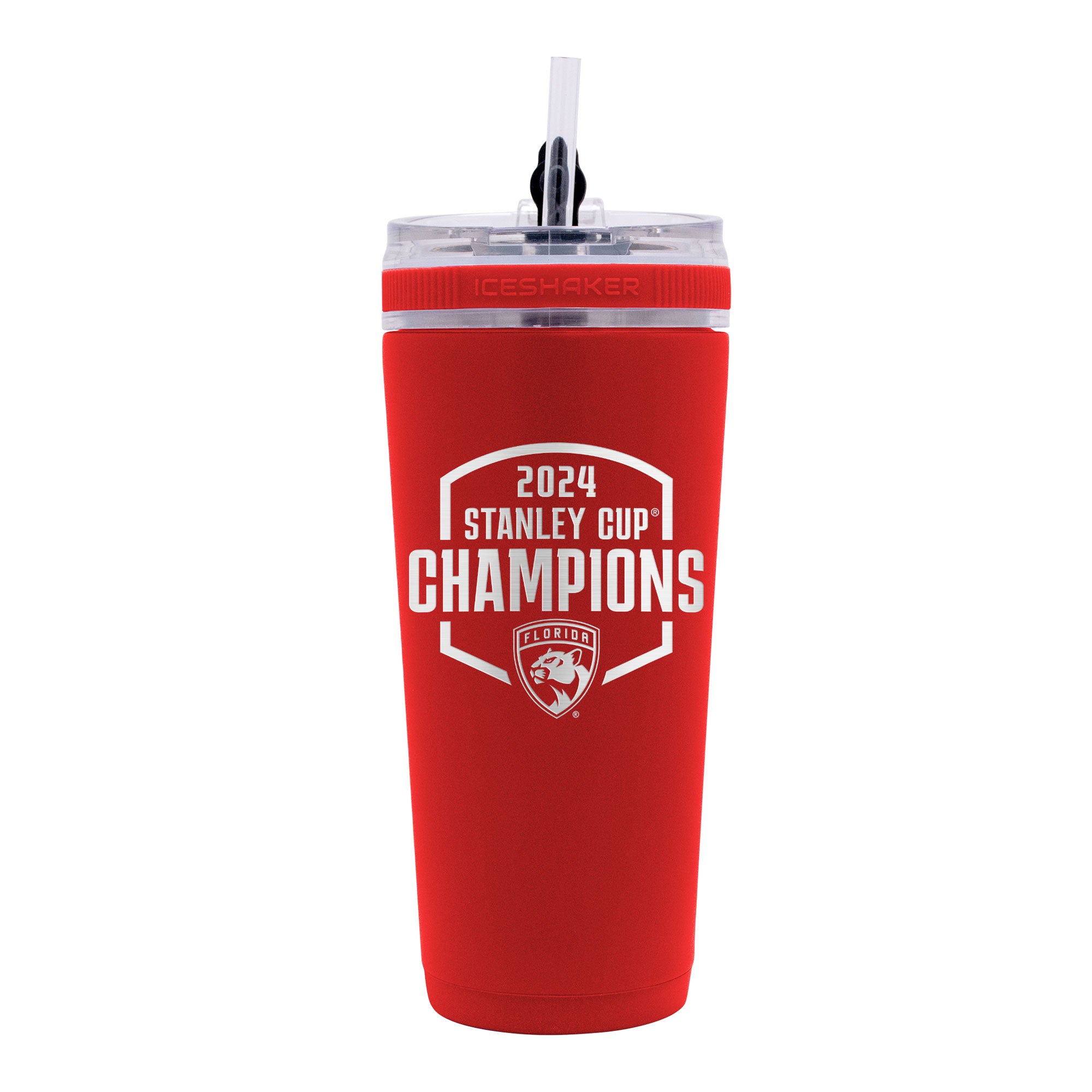 Official NHL Florida Panthers 2024 Stanley Cup Champs Flex Bottle - Red