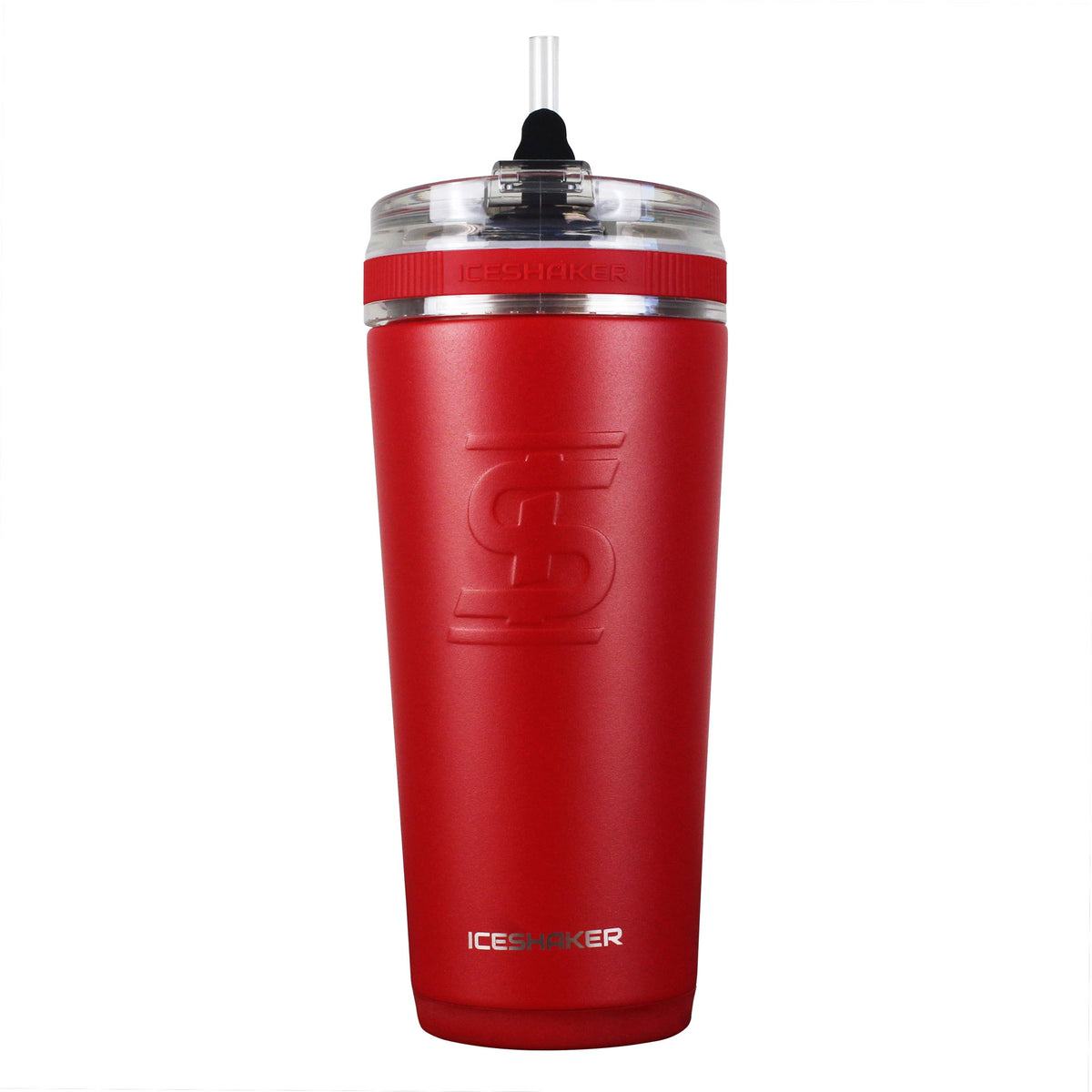 Ice Shaker 26oz Bottle with Flex Lid - Red/Black Ombre