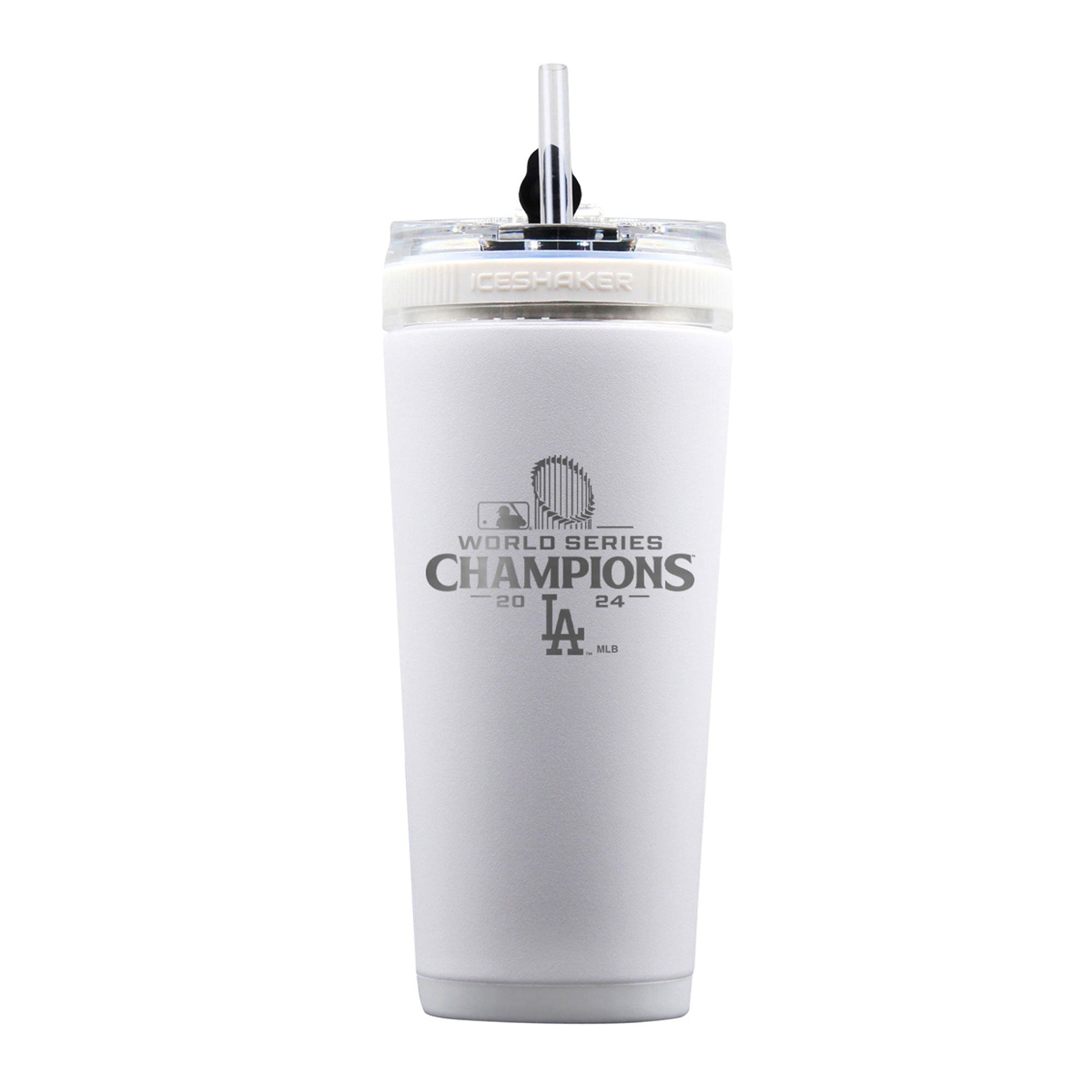 LA Dodgers 2024 World Series Champions 26oz Flex Bottle - White