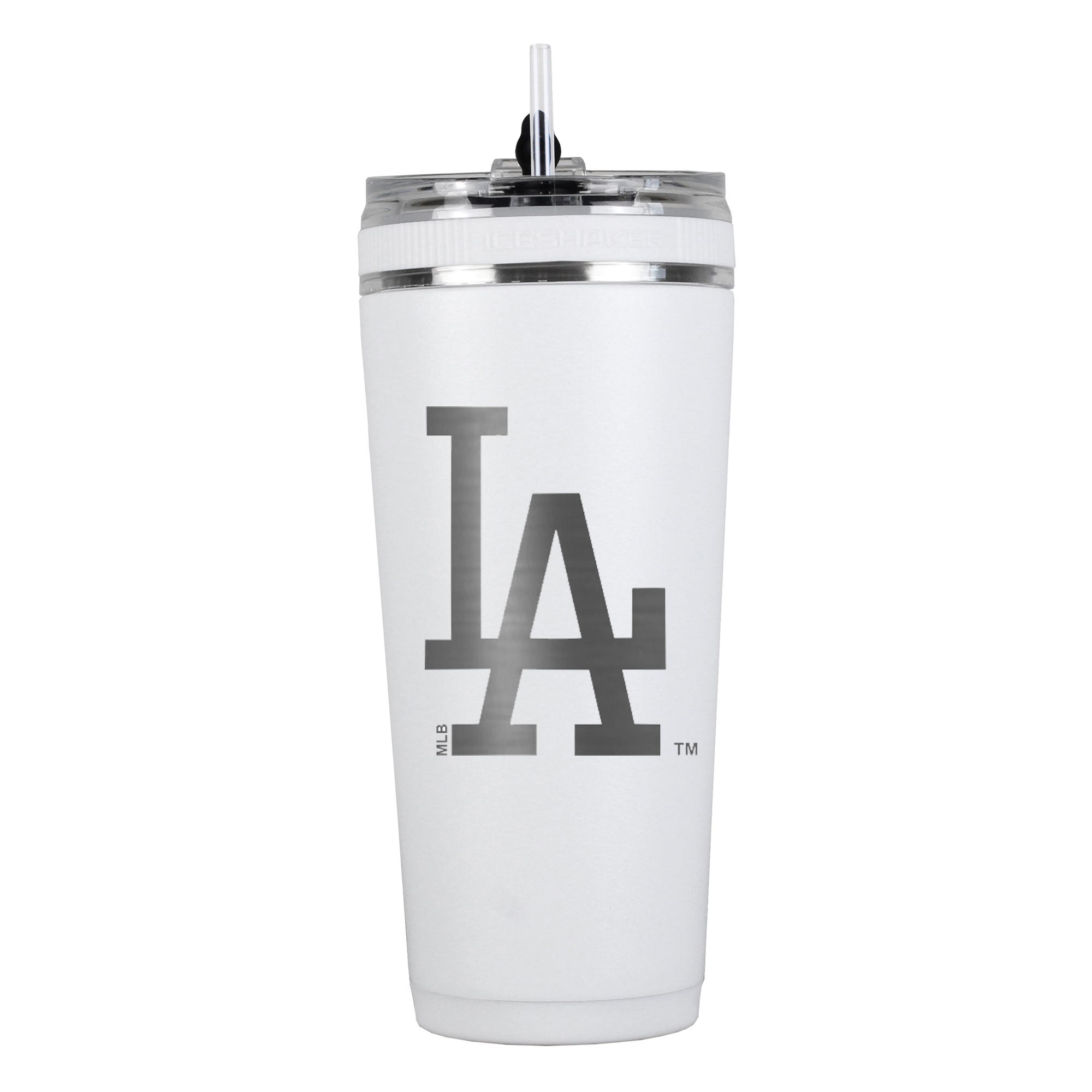 Officially Licensed Los Angeles Dodgers 26oz Flex Bottle (Alternate Logo) - White