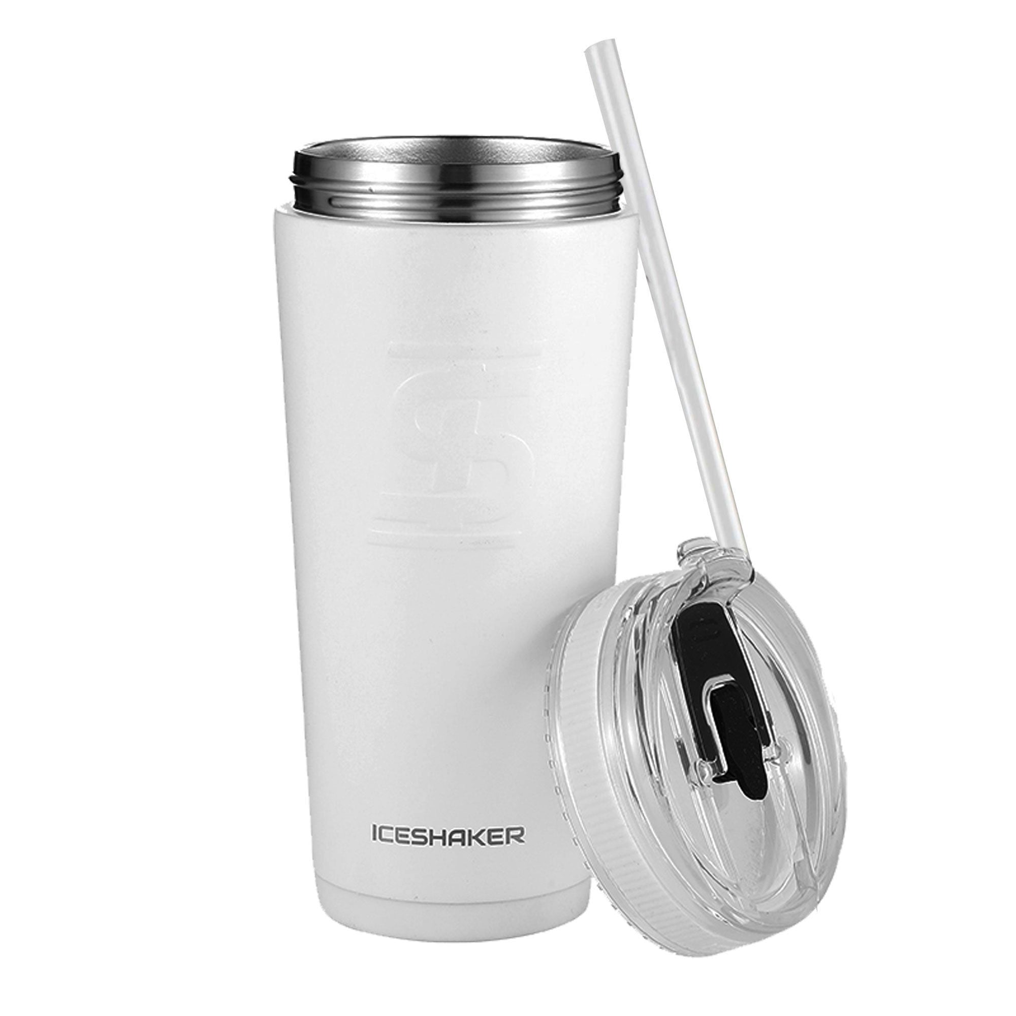 Live Savage Stainless Steel Shaker Bottle (White) - Live Savage