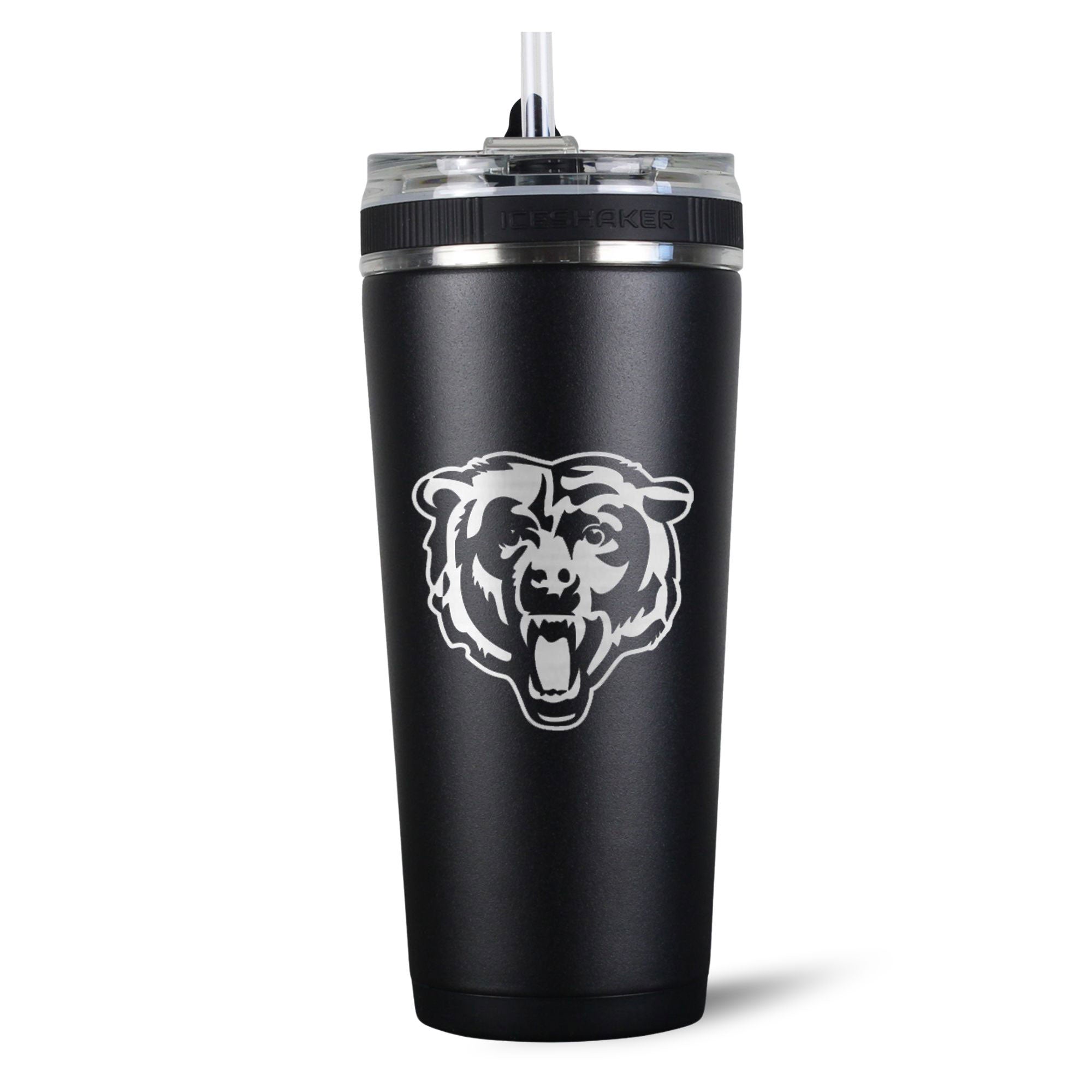 Officially Licensed Chicago Bears 26oz Flex Bottle - Black