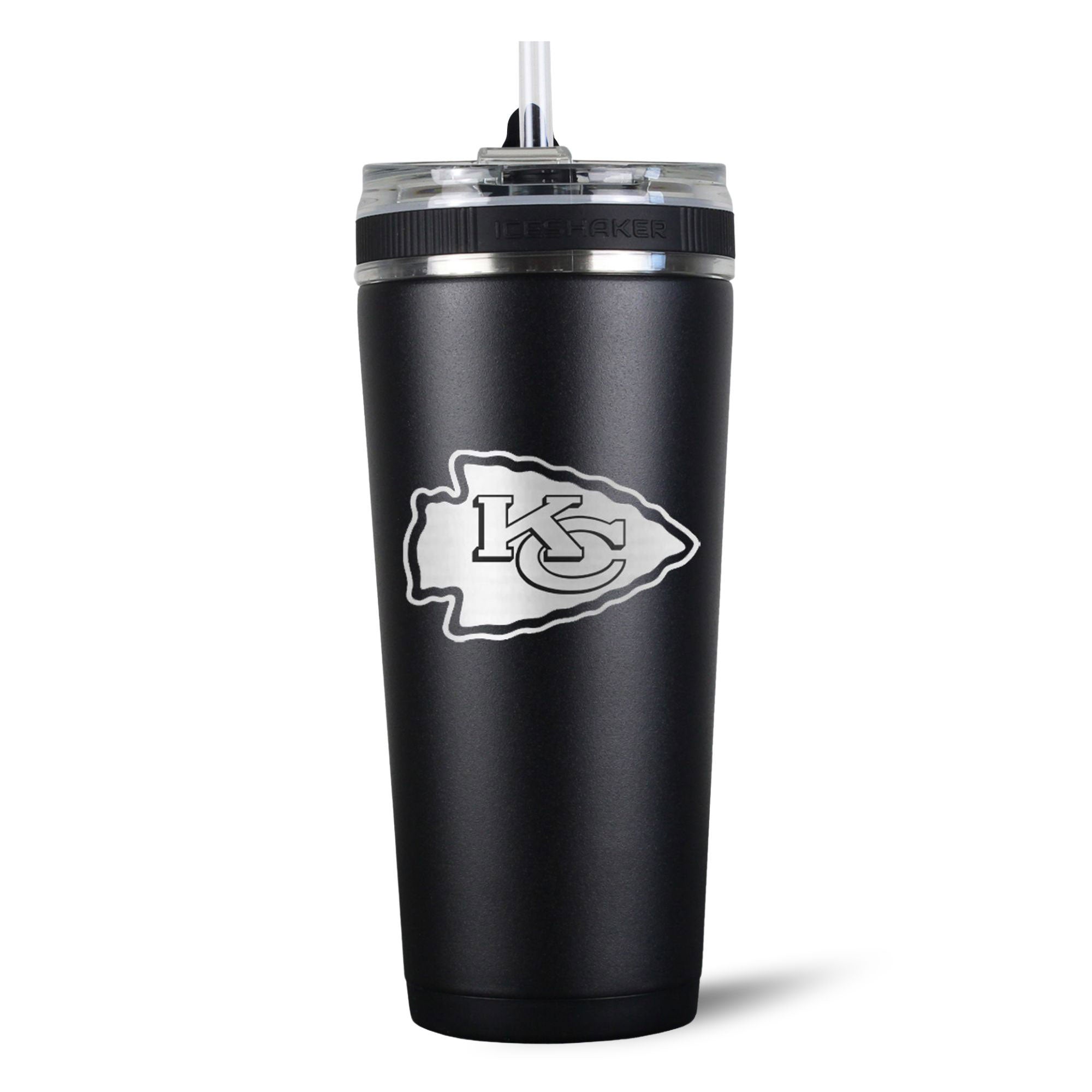 Officially Licensed Kansas City Chiefs 26oz Flex Bottle - Black