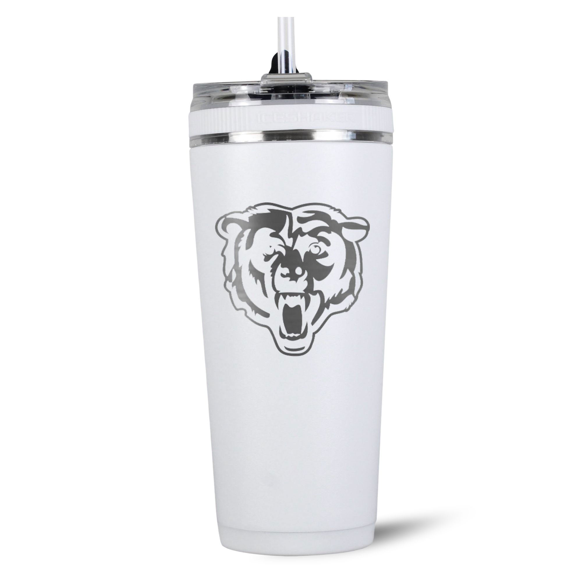 Officially Licensed Chicago Bears 26oz Flex Bottle - White