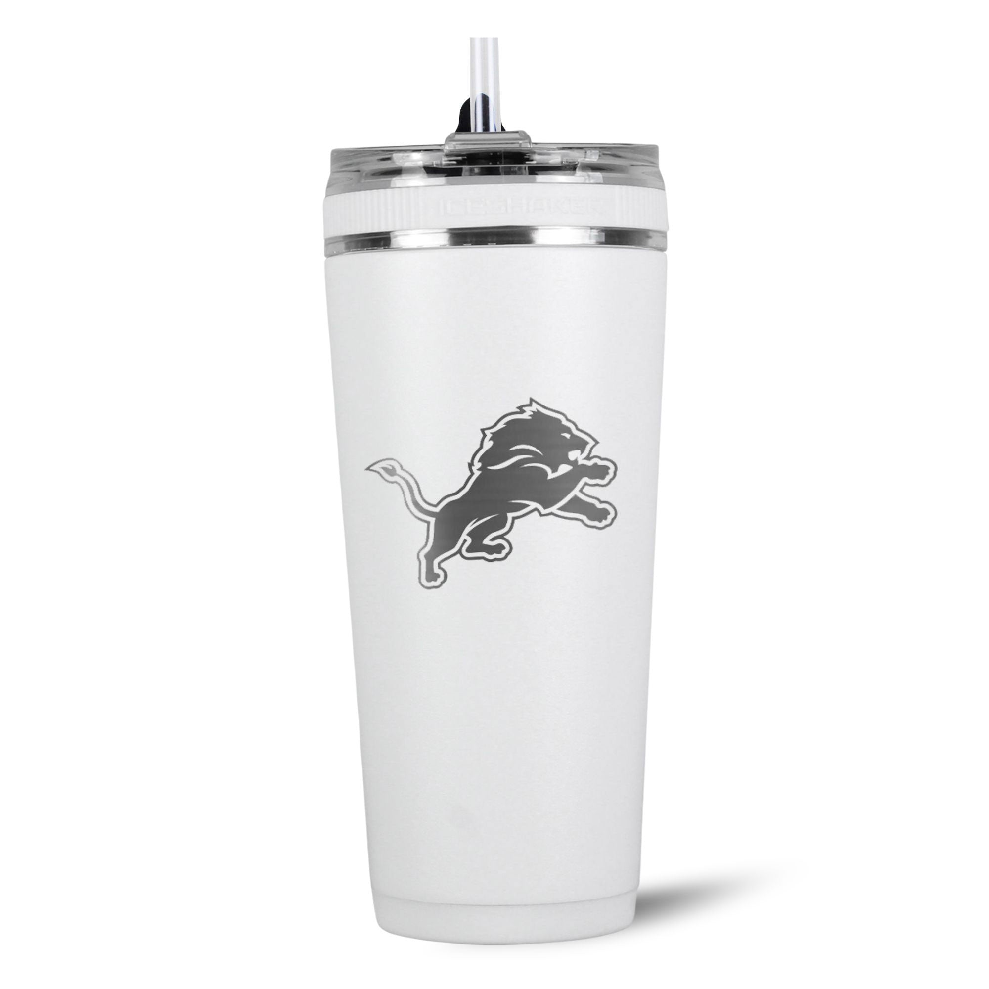 Officially Licensed Detroit Lions 26oz Flex Bottle - White