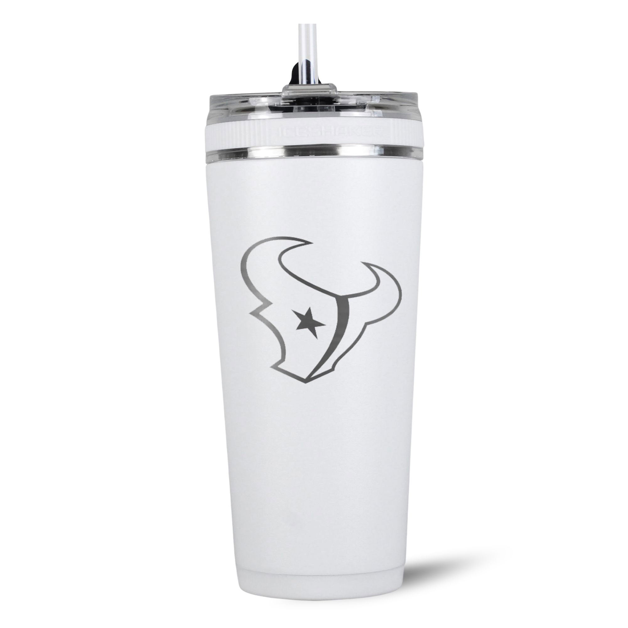 Officially Licensed Houston Texans 26oz Flex Bottle - White