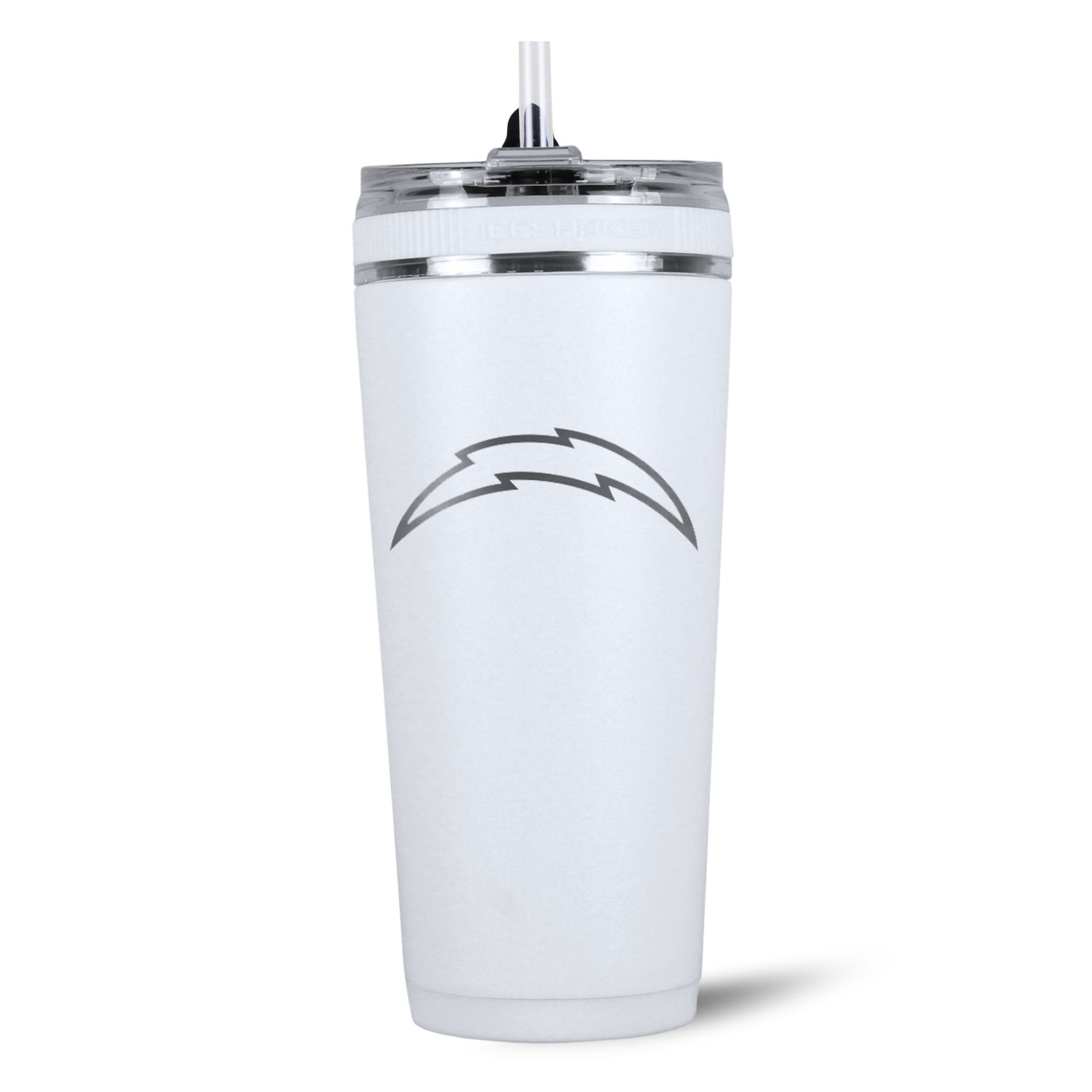 Officially Licensed Los Angeles Chargers 26oz Flex Bottle - White