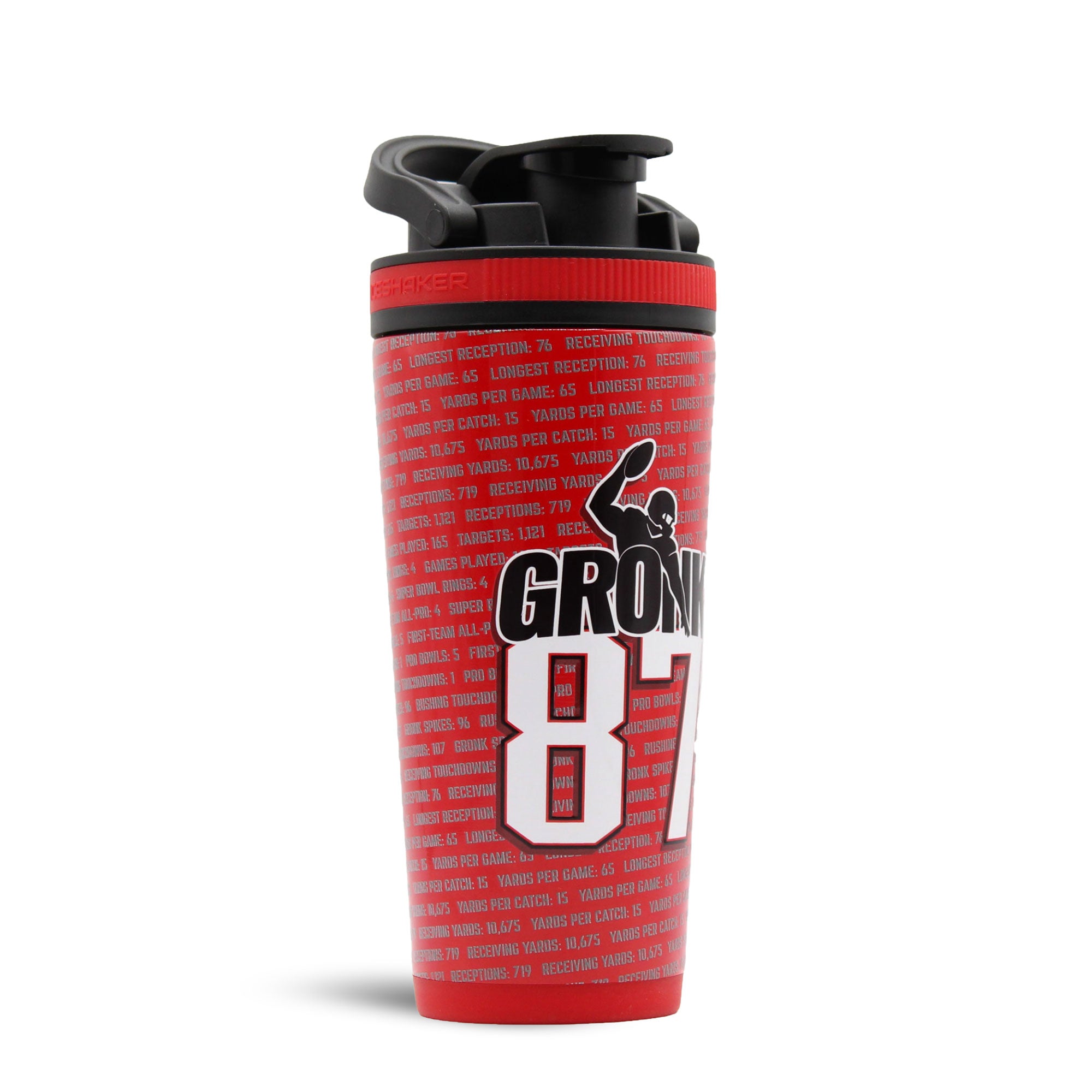 Ice Shaker 4D Series 26oz Shaker Bottle - Gronk 87 Record Breaker Edition