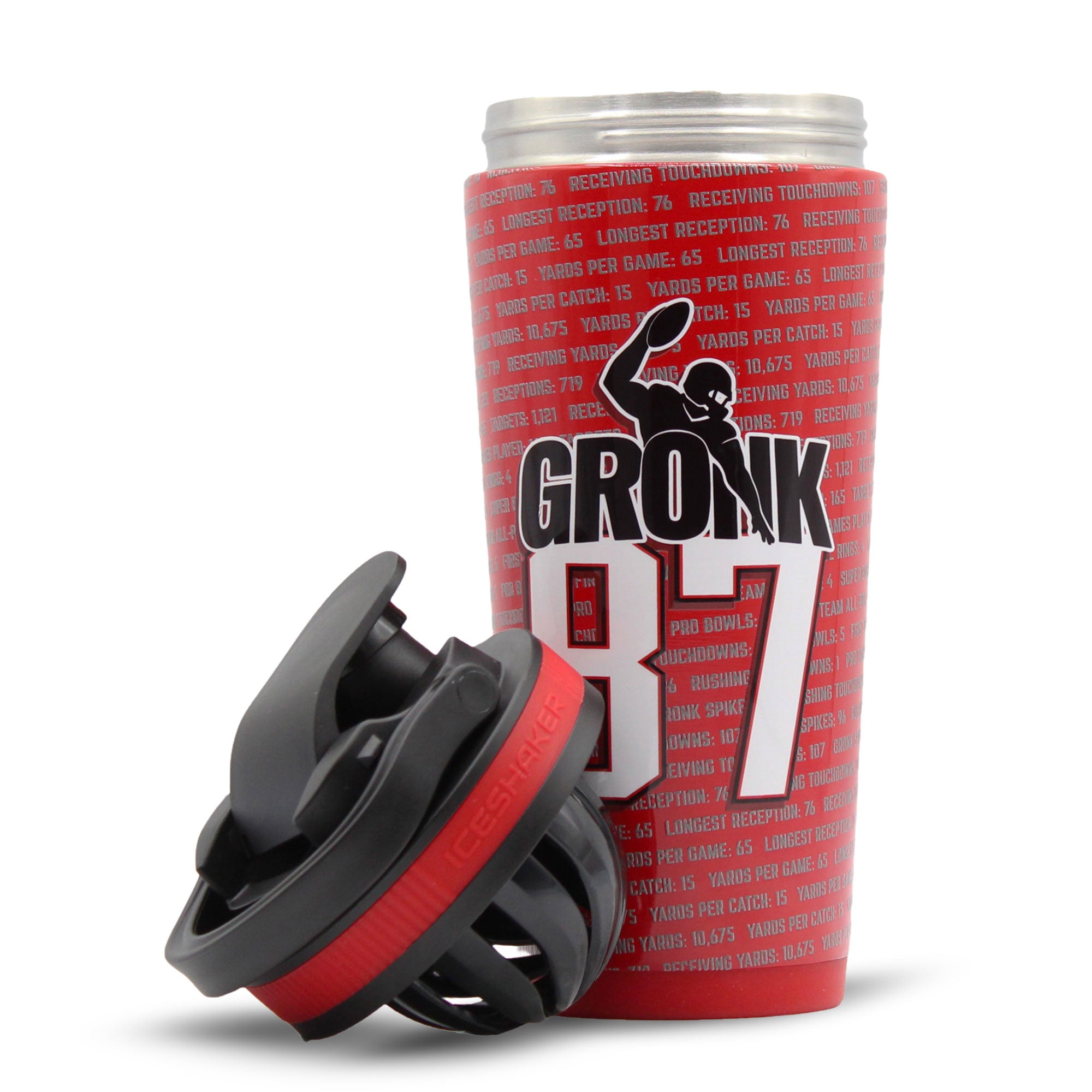 Ice Shaker 4D Series 26oz Shaker Bottle - Gronk 87 Record Breaker Edition