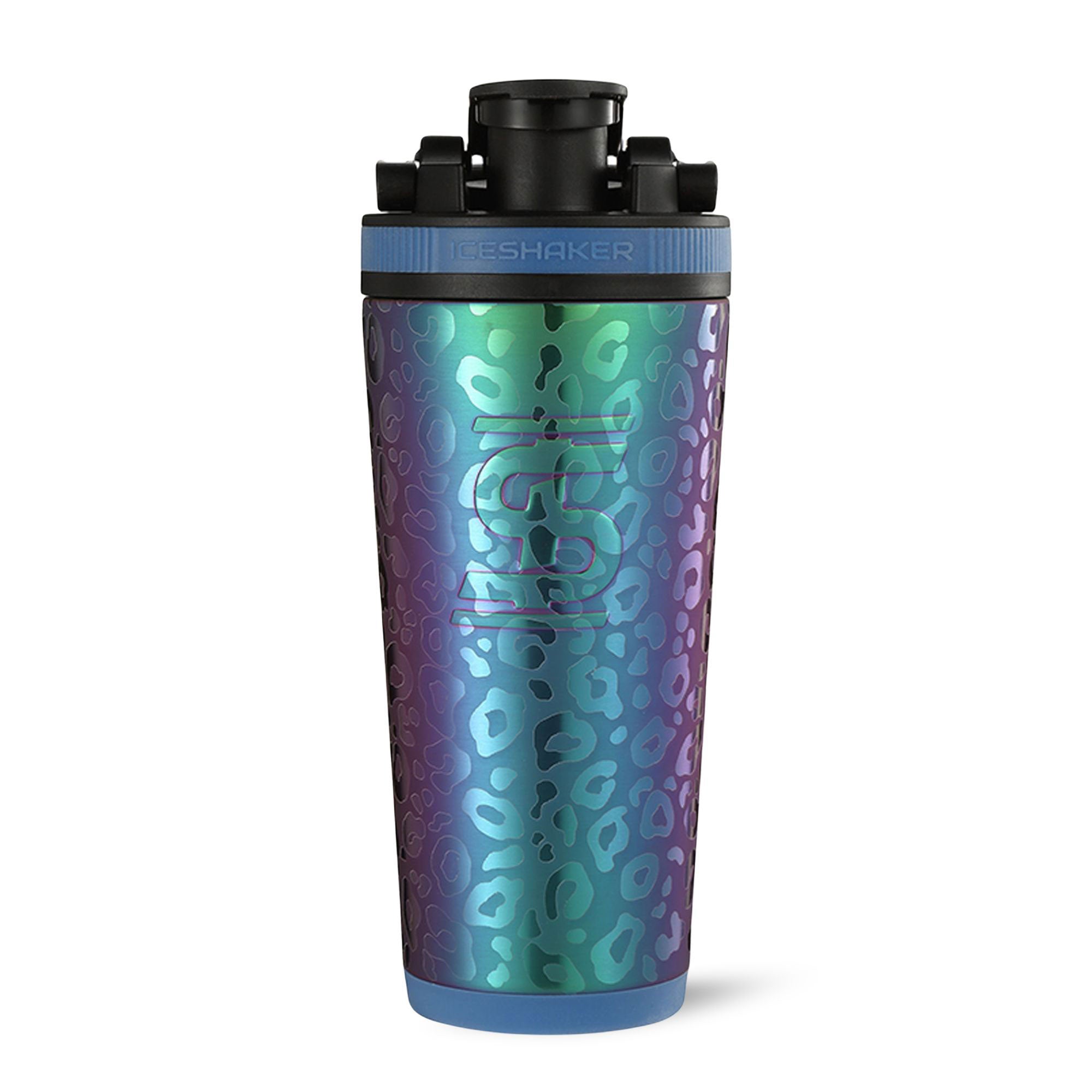 Ice Shaker 4D Series 26oz Shaker Bottle - Leopard Wisteria