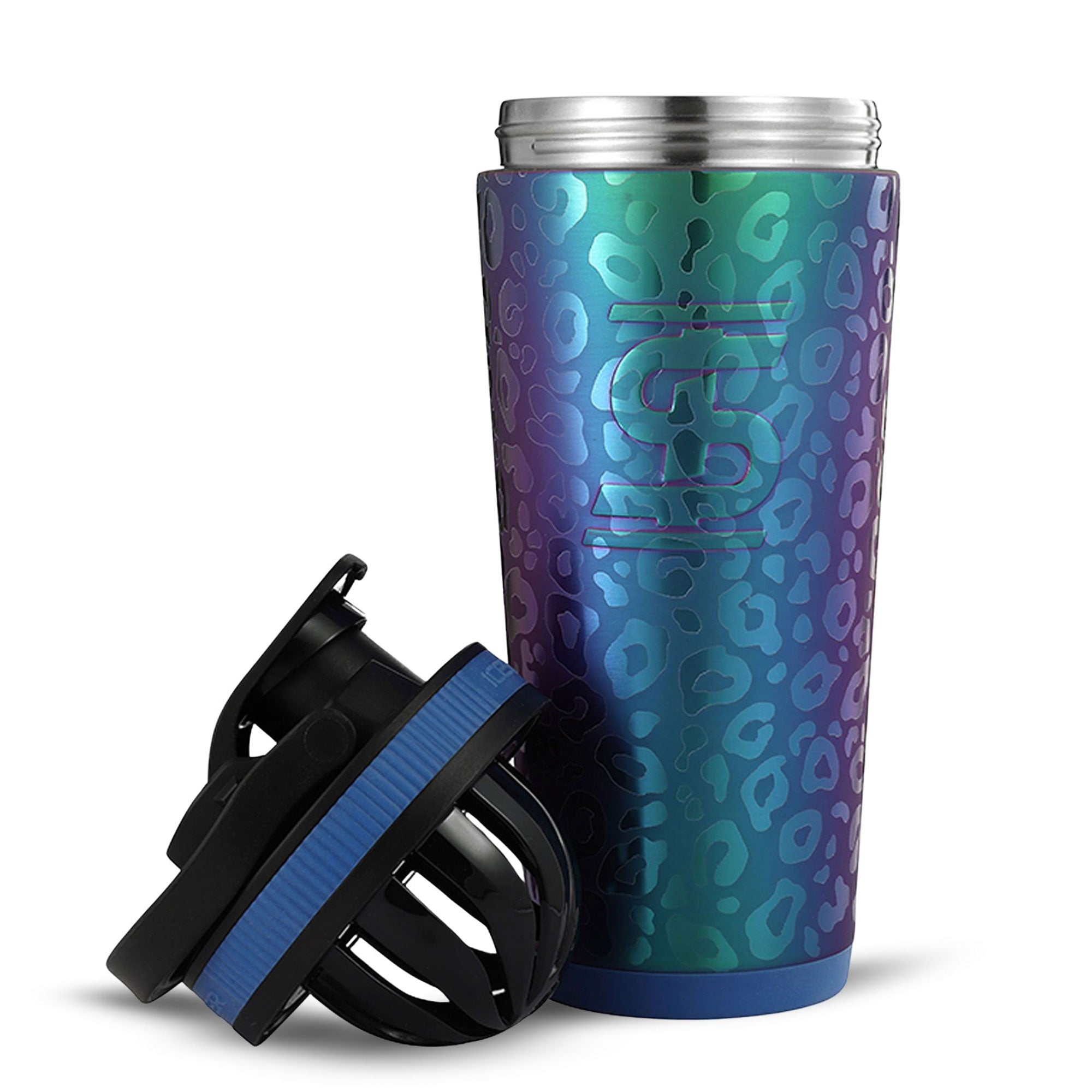 Ice Shaker 4D Series 26oz Shaker Bottle - Leopard Wisteria