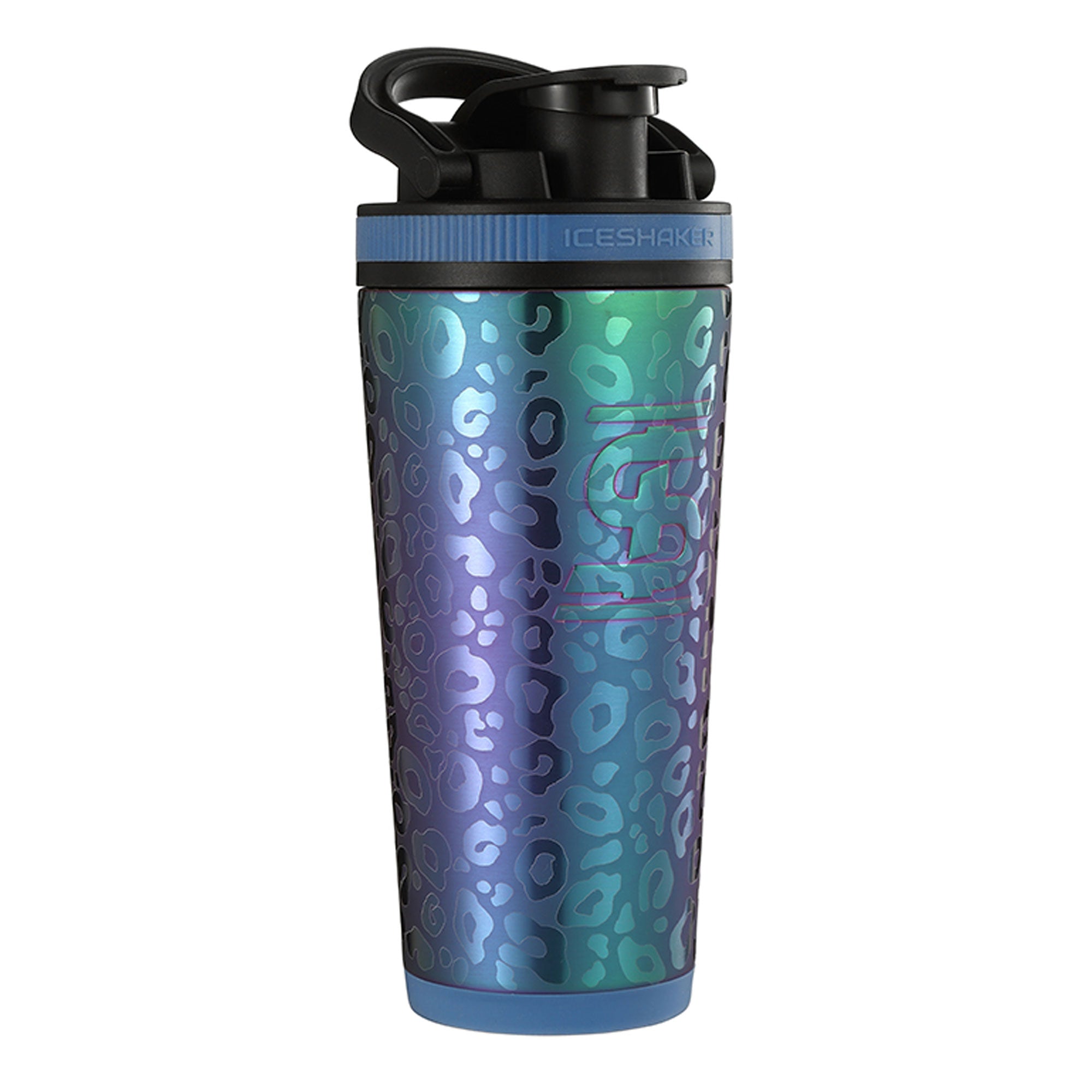 Ice Shaker Double Walled Vacuum Insulated Protein Shaker Bottle, Navy, 26  oz. 