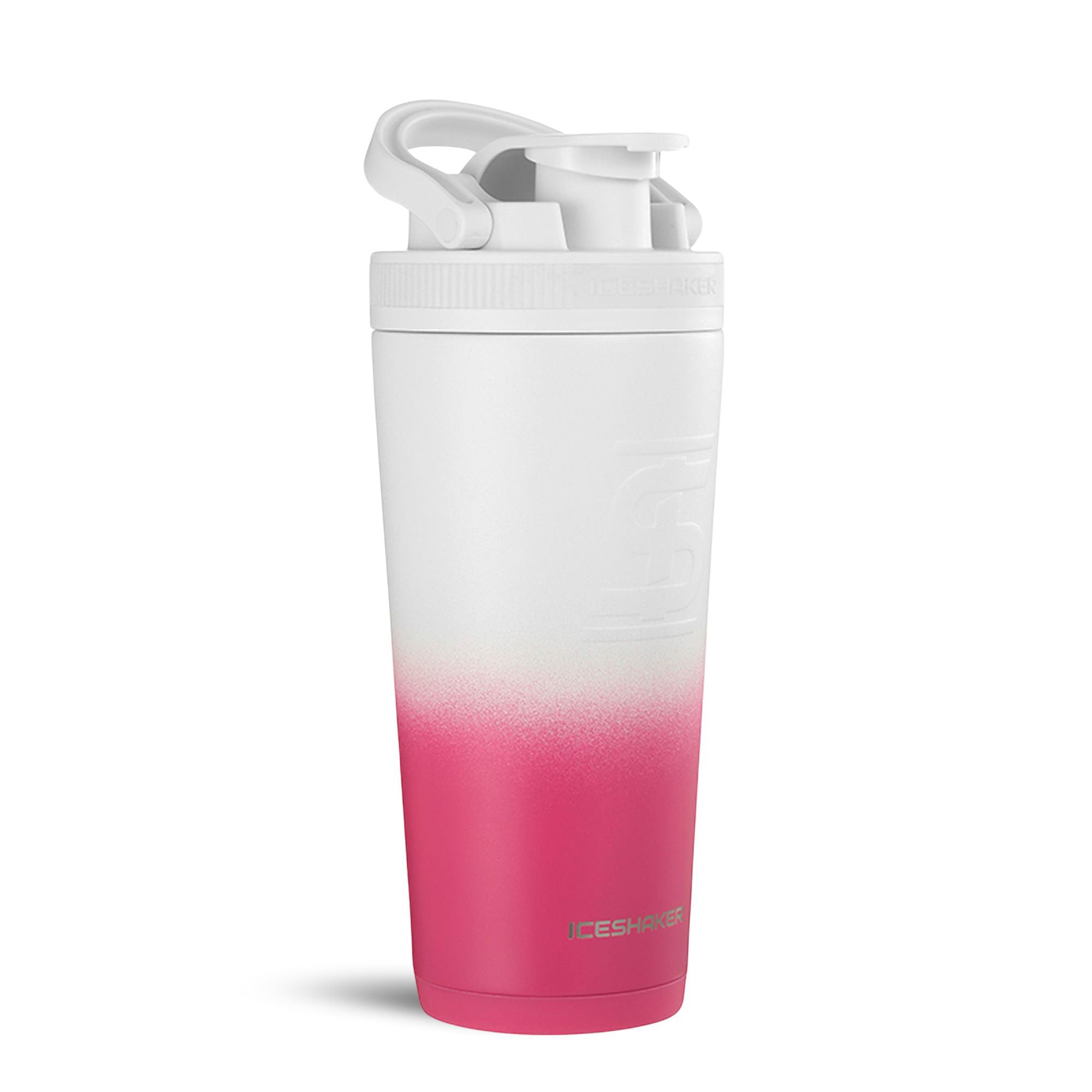 Ice Shaker Ombre Series 26oz Shaker Bottle - Magenta White Ombre