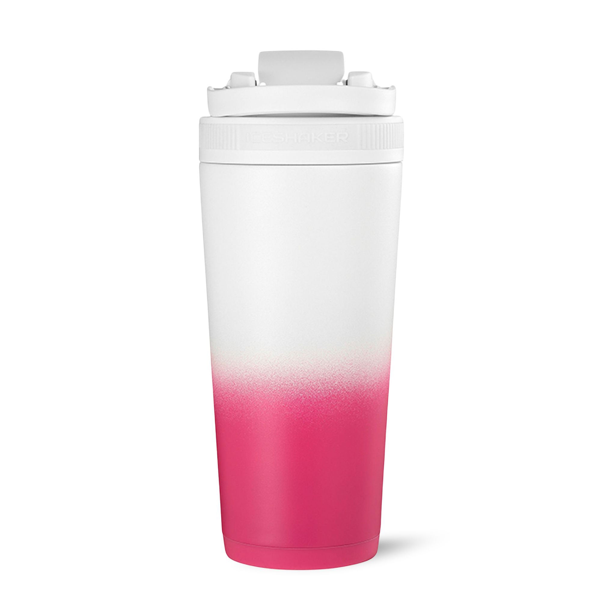 Ice Shaker Ombre Series 26oz Shaker Bottle - Magenta White Ombre