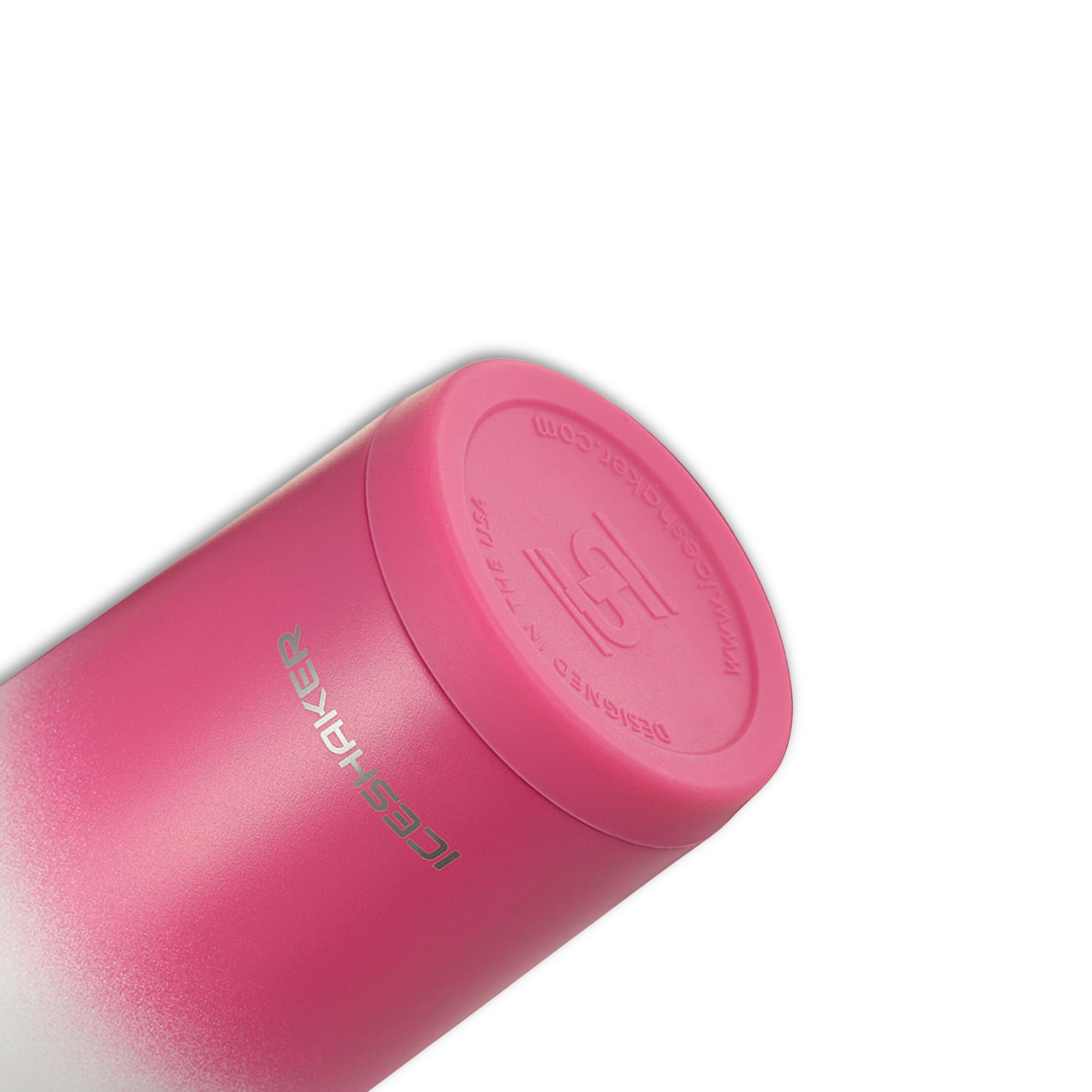 Ice Shaker Ombre Series 26oz Shaker Bottle - Magenta White Ombre