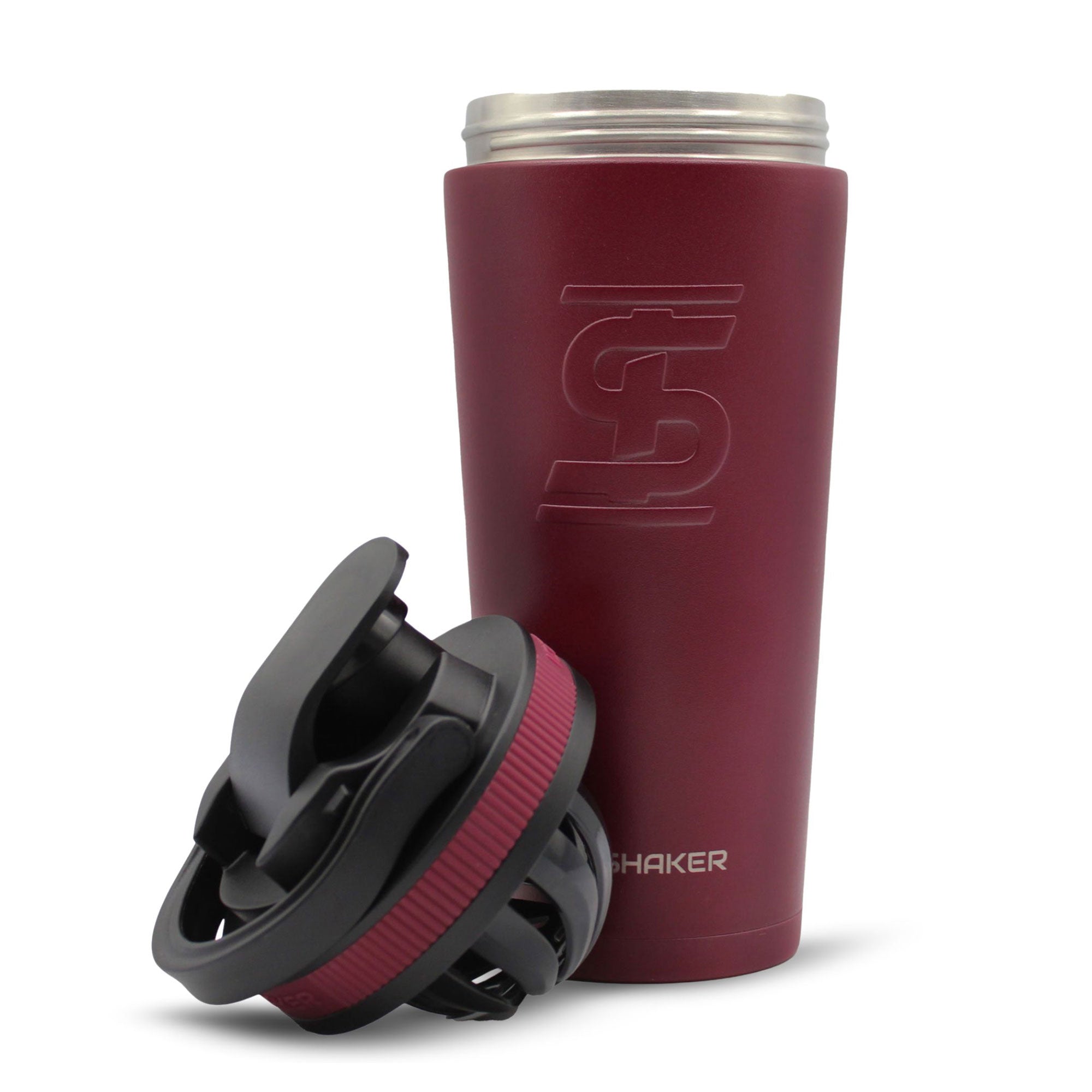 Ice Shaker Matte Series 26oz Shaker Bottle - Maroon