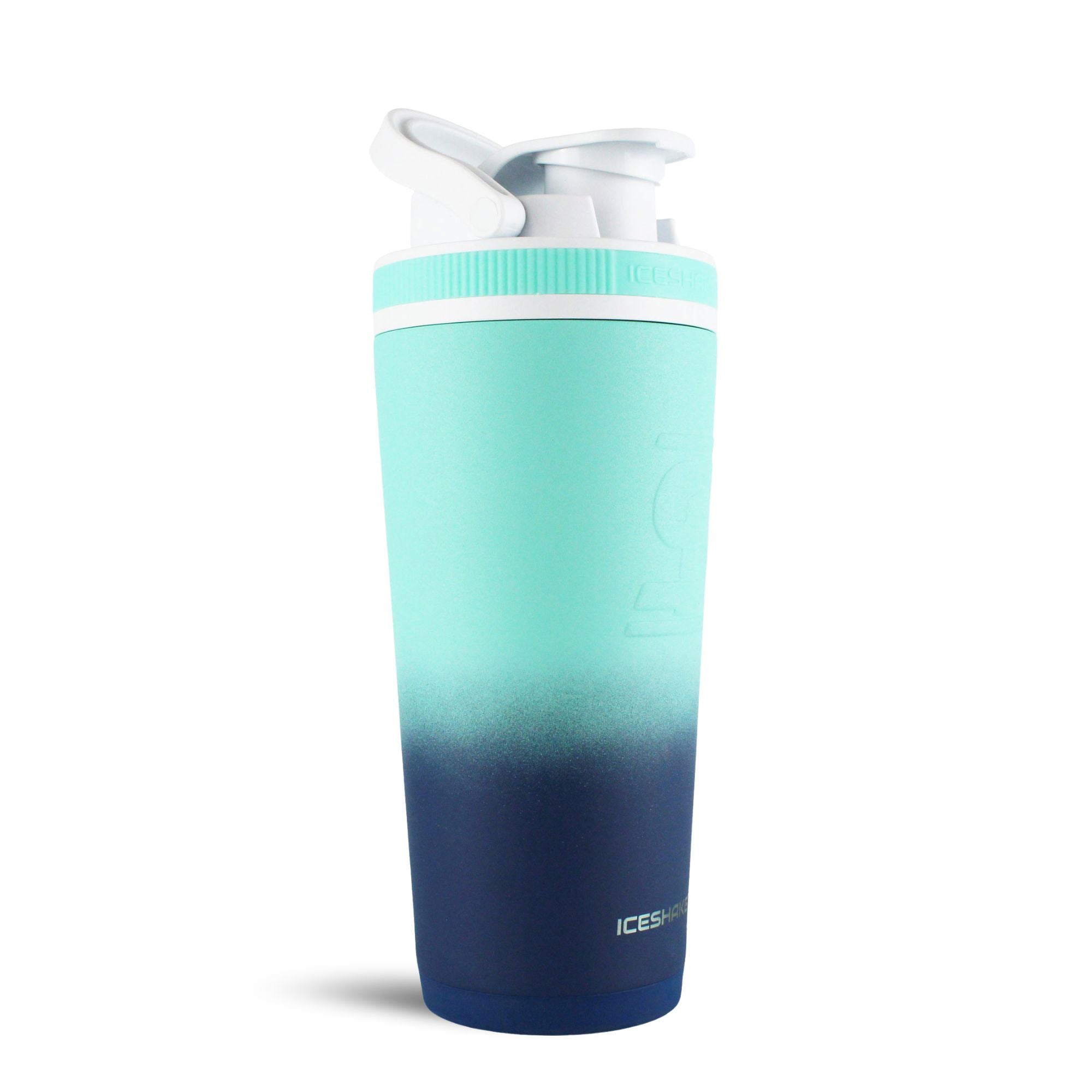 Ice Shaker Ombre Series 26oz Shaker Bottle - Navy Mint Ombre