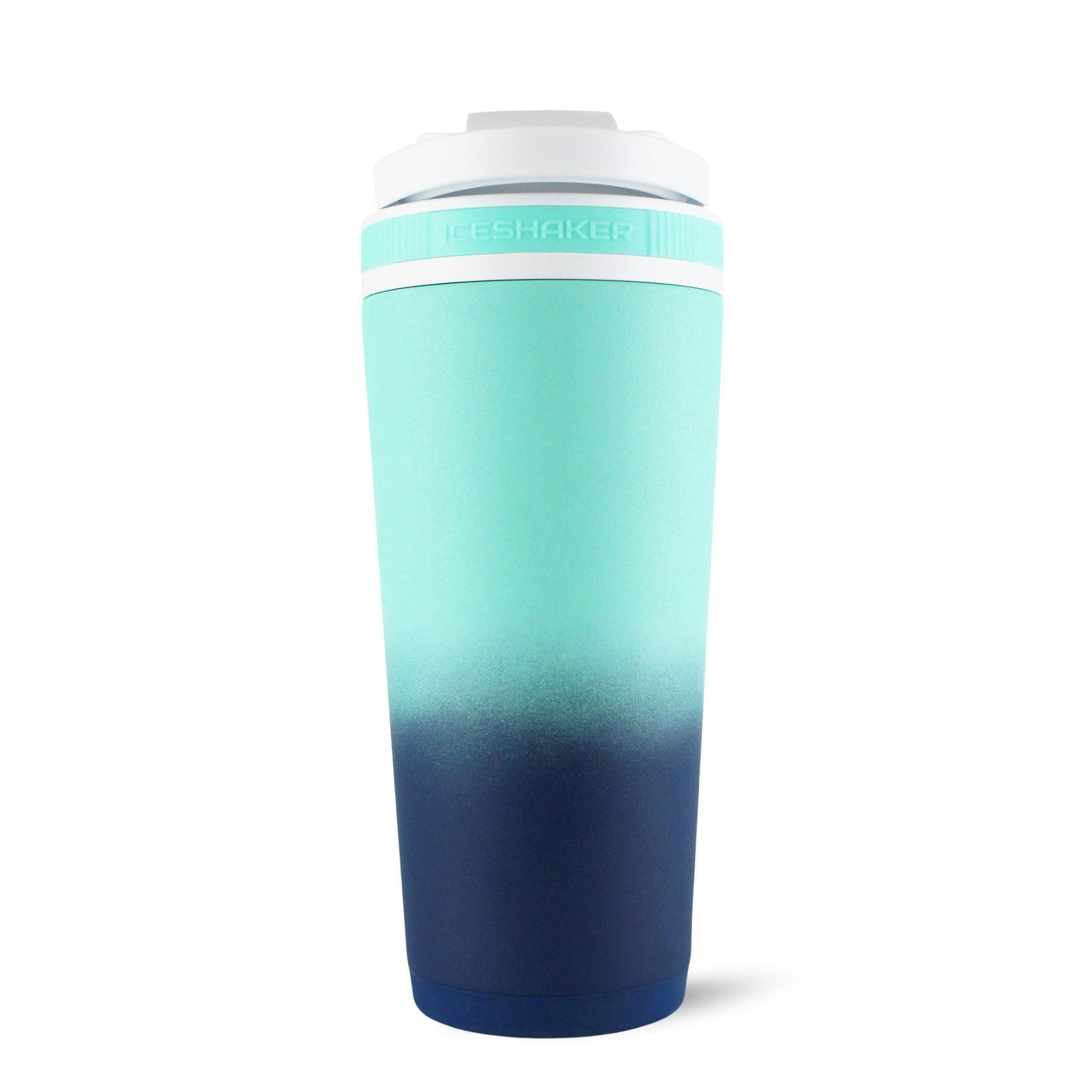 Ice Shaker Ombre Series 26oz Shaker Bottle - Navy Mint Ombre