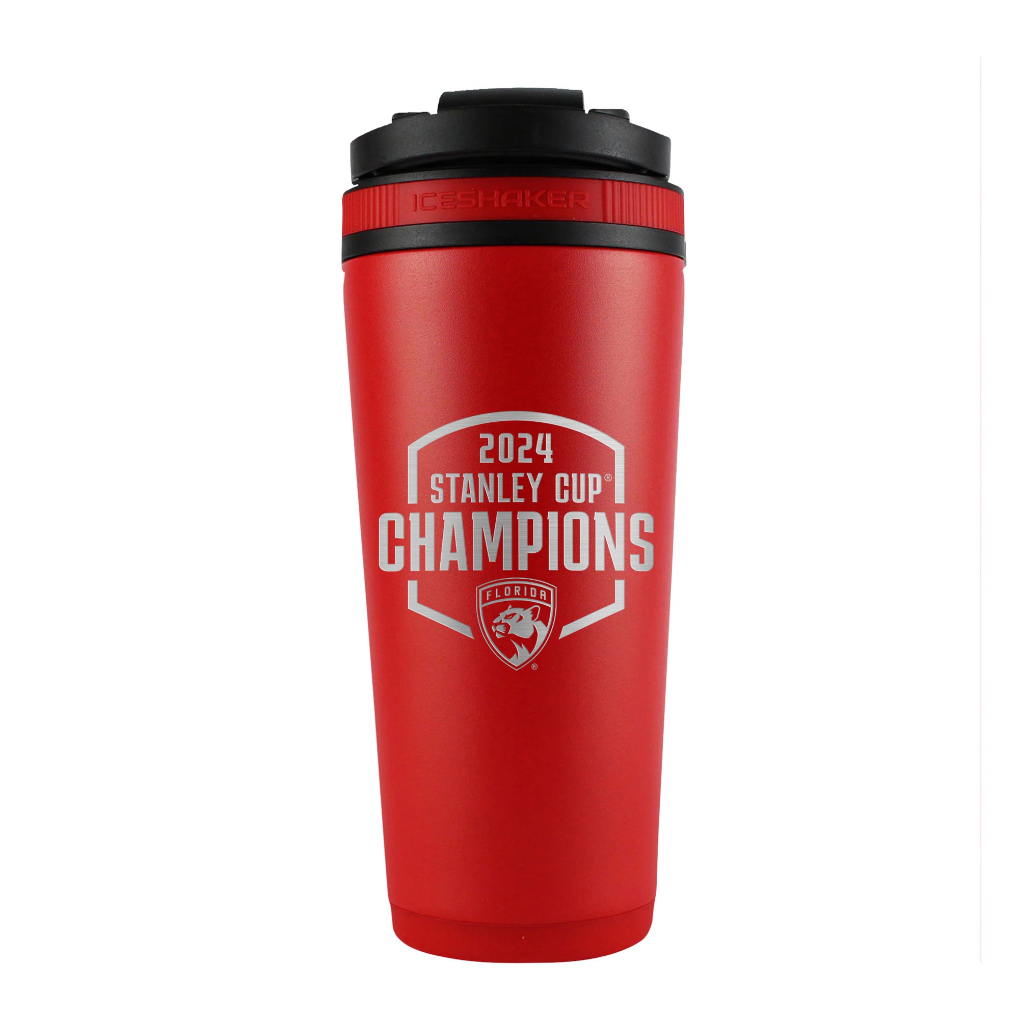 Official NHL Florida Panthers 2024 Stanley Cup Champs 26oz Ice Shaker - Red