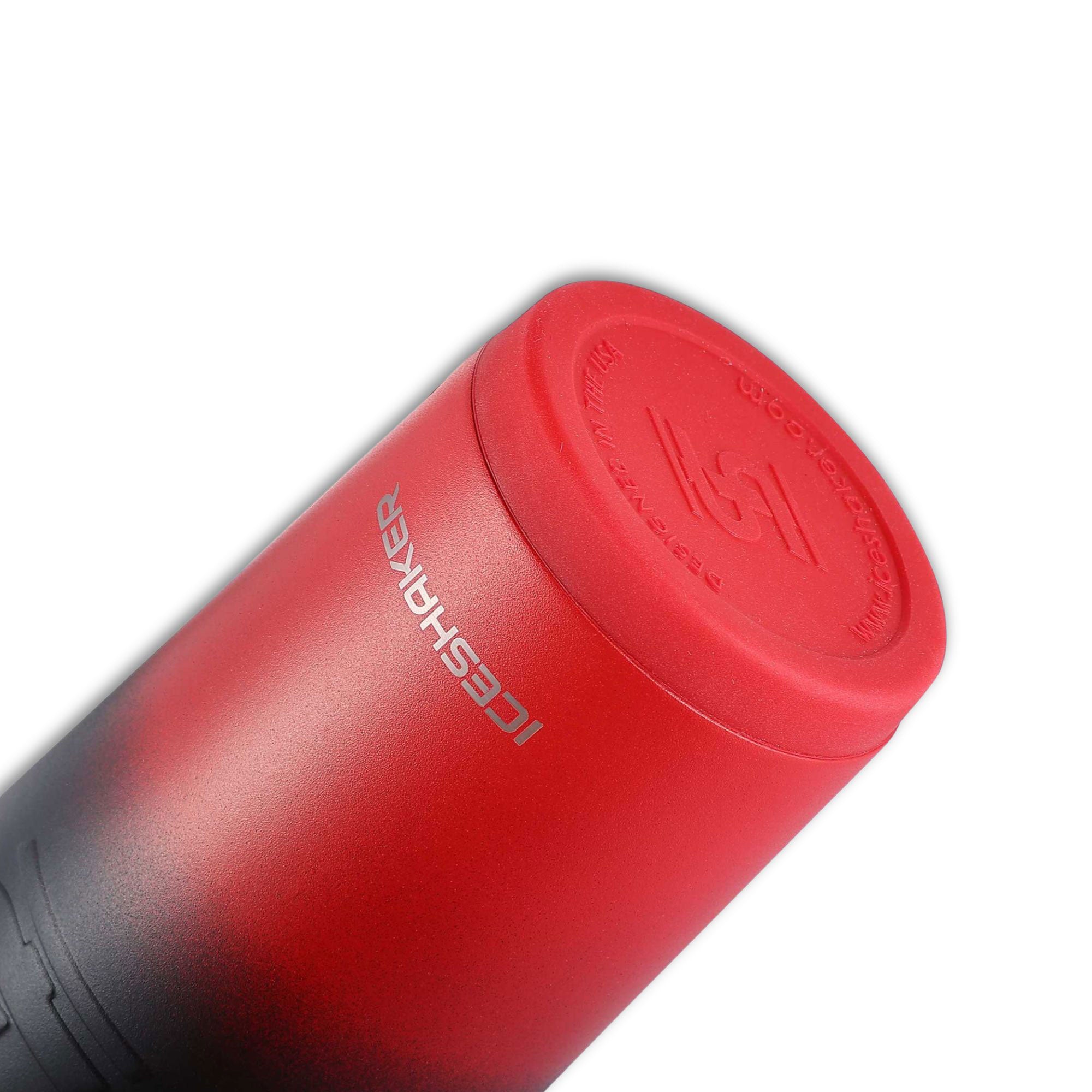 Ice Shaker Ombre Series 26oz Shaker Bottle - Red Black Ombre