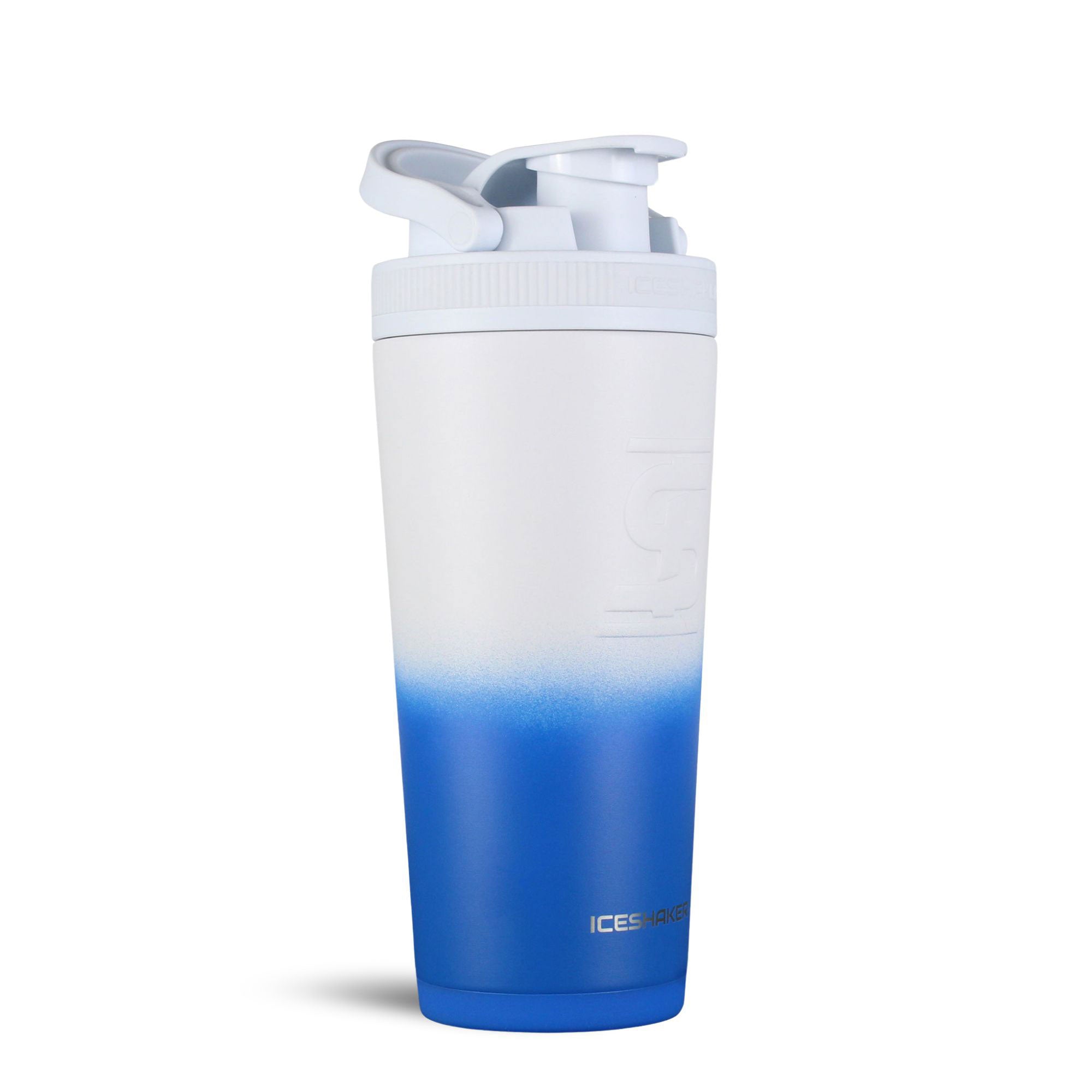 Ice Shaker Ombre Series 26oz Shaker Bottle - Royal White Ombre