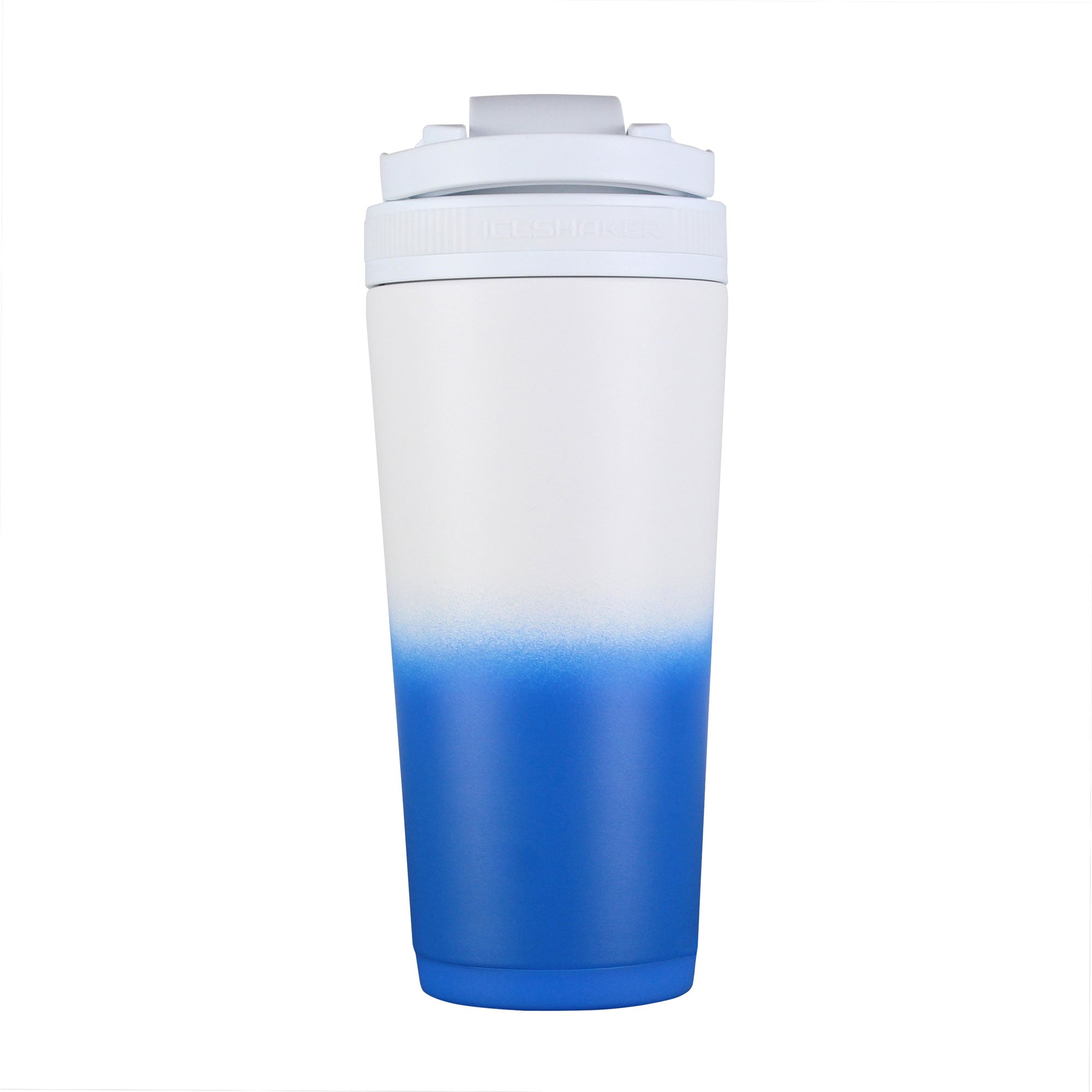 Tasty 16 oz Pink and Blue Ombre Plastic Water Bottle with Wide