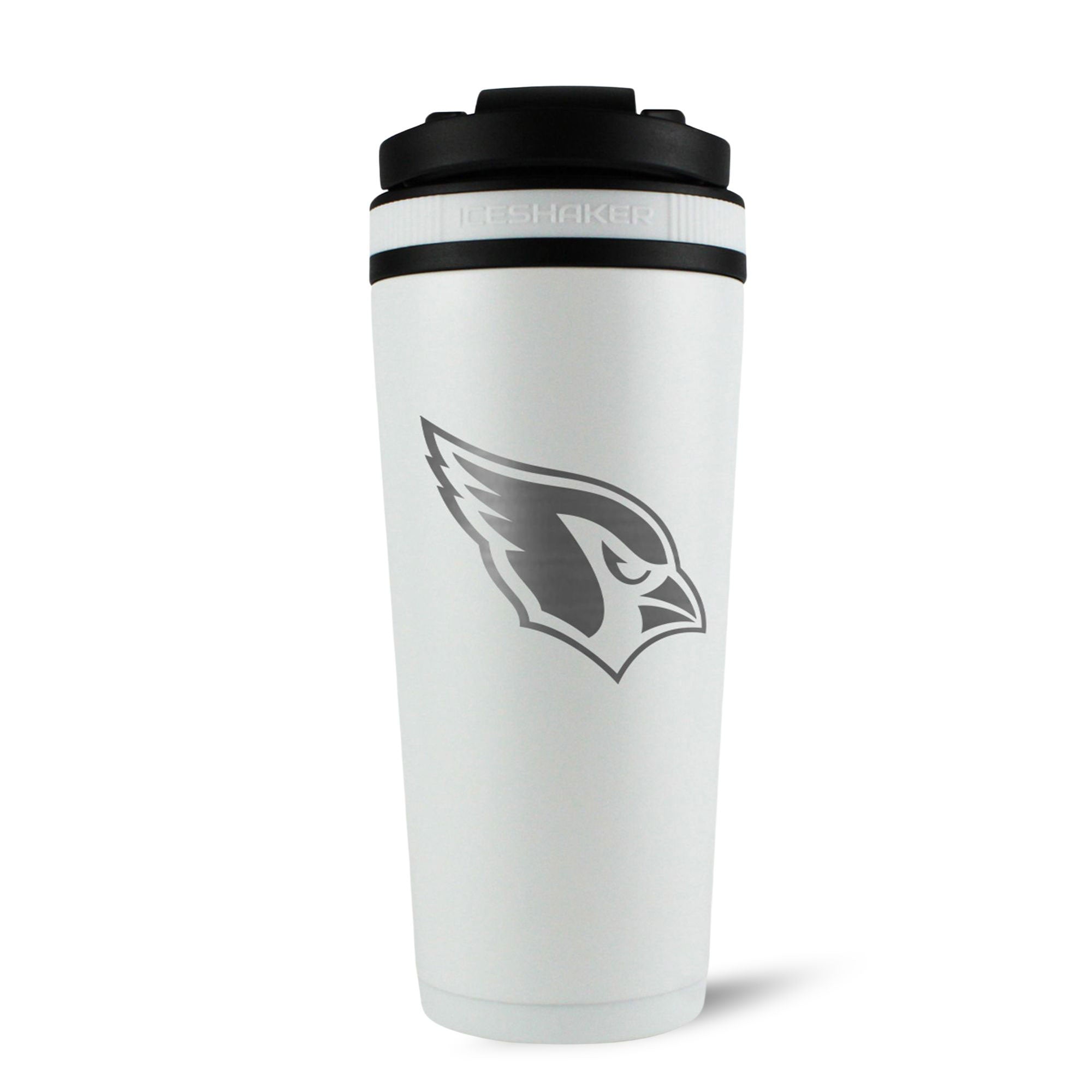 Officially Licensed Arizona Cardinals 26oz Ice Shaker - White