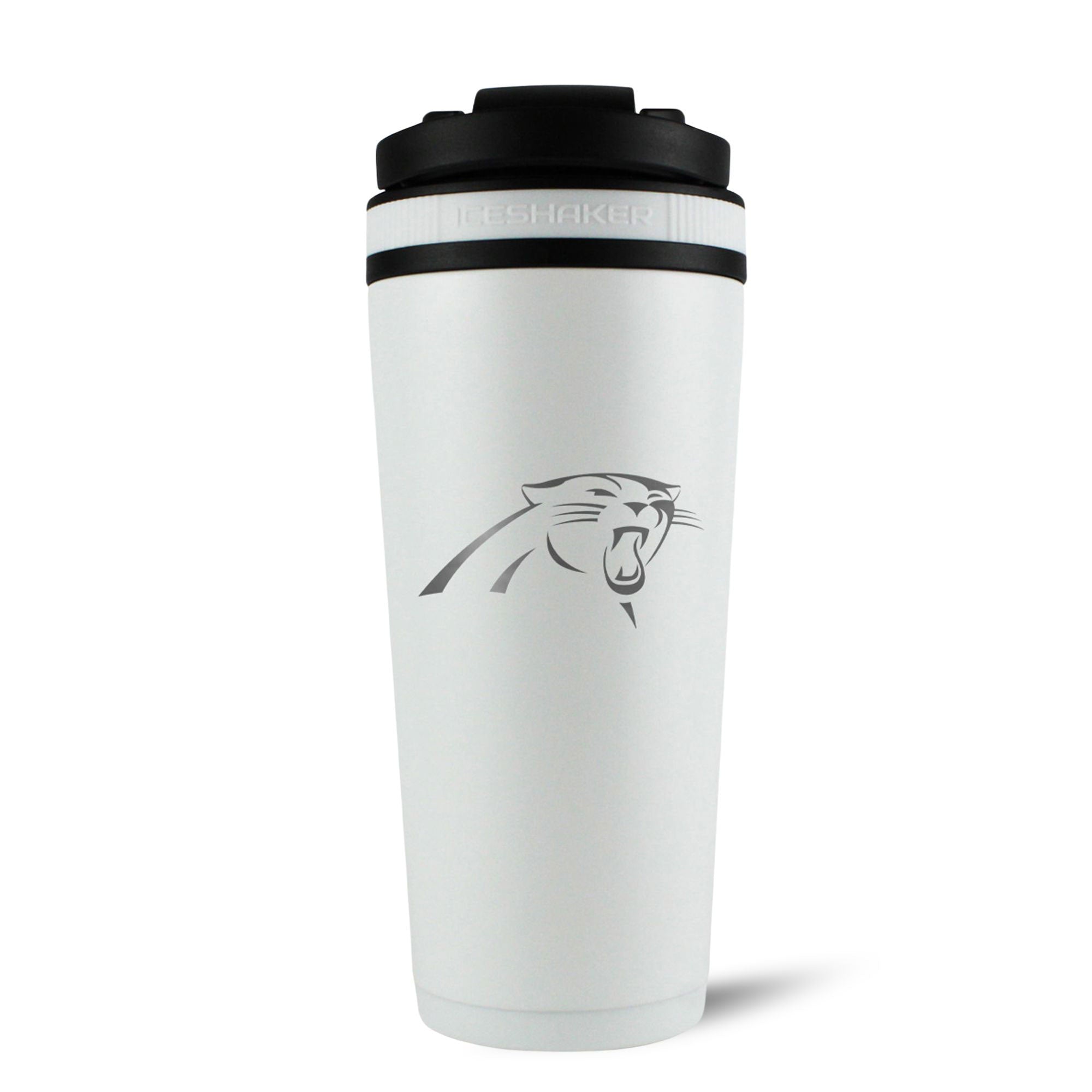 Officially Licensed Carolina Panthers 26oz Ice Shaker - White