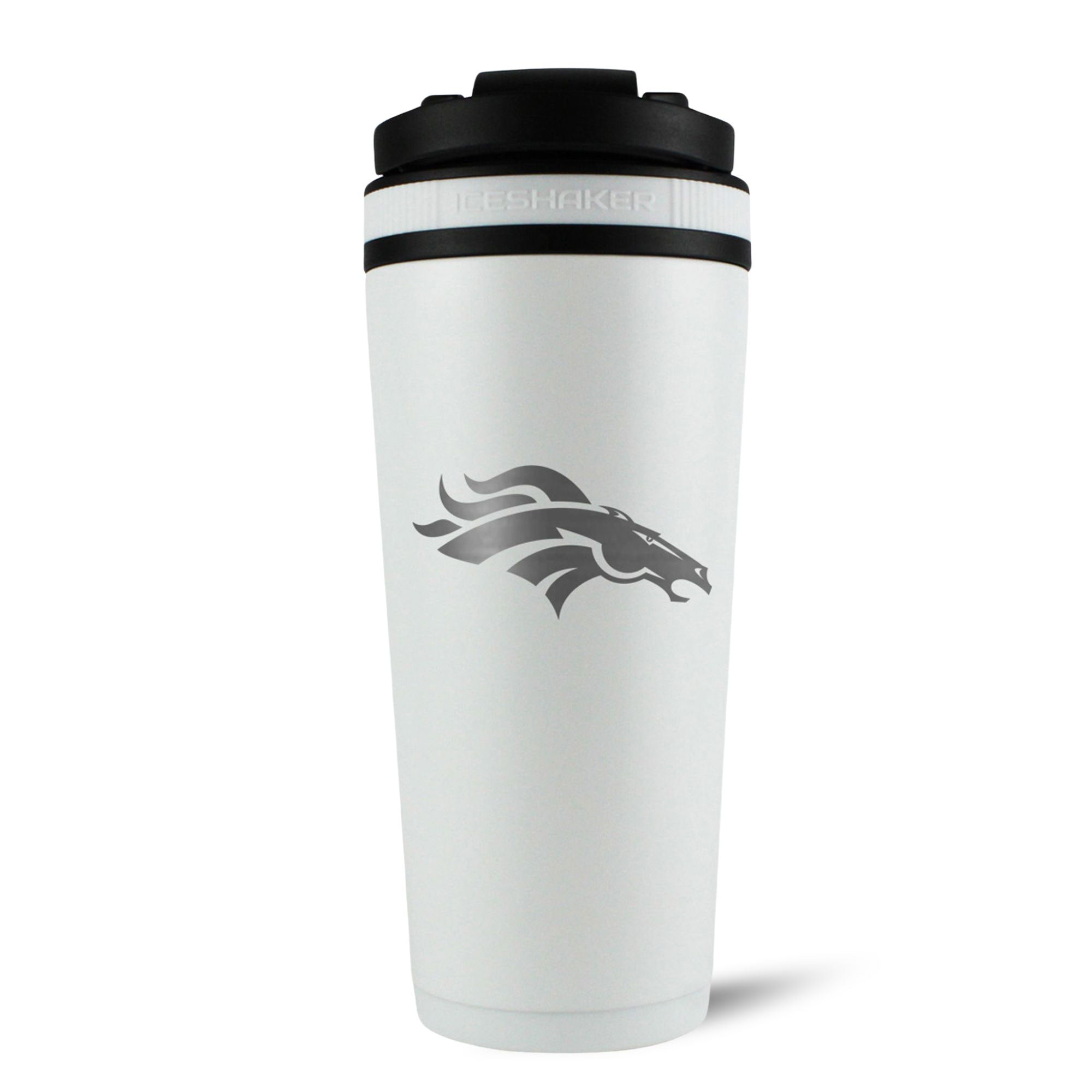 Officially Licensed Denver Broncos 26oz Ice Shaker - White