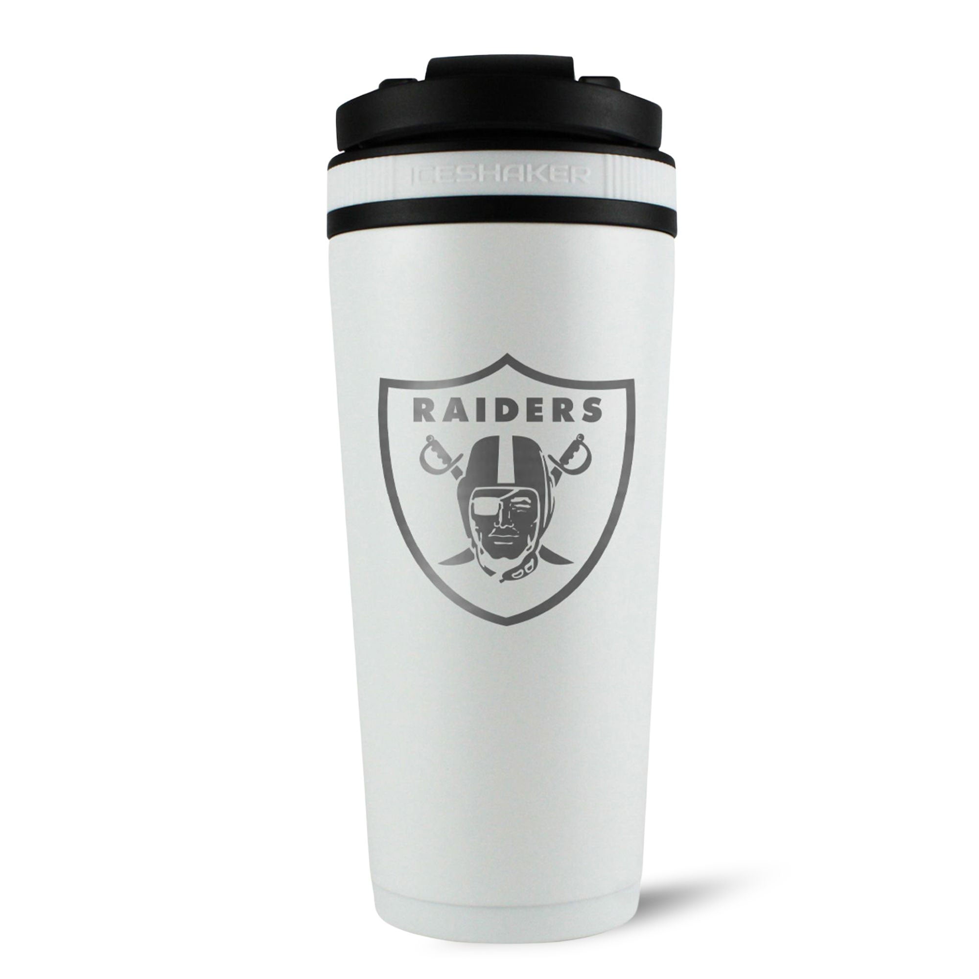 Officially Licensed Las Vegas Raiders 26oz Ice Shaker - White