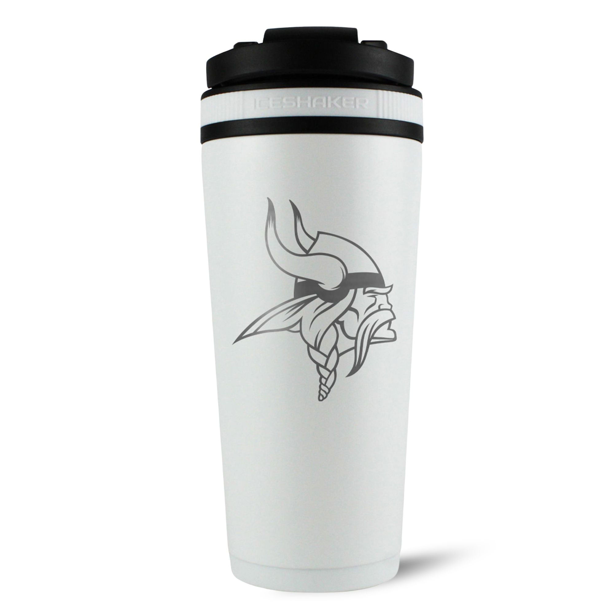 Officially Licensed Minnesota Vikings 26oz Ice Shaker - White