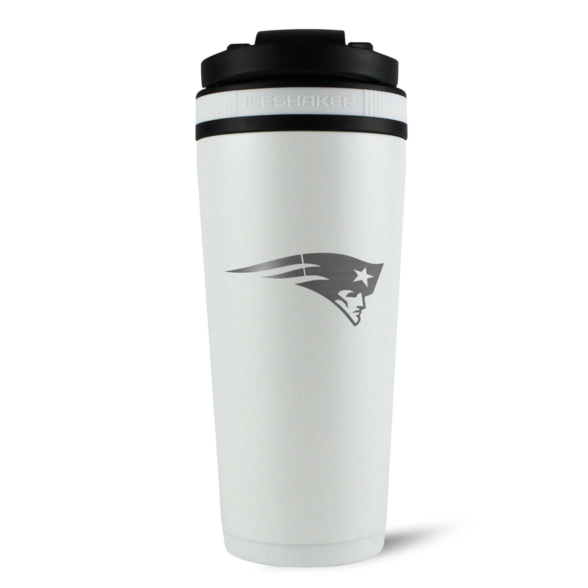 Officially Licensed New England Patriots 26oz Ice Shaker - White