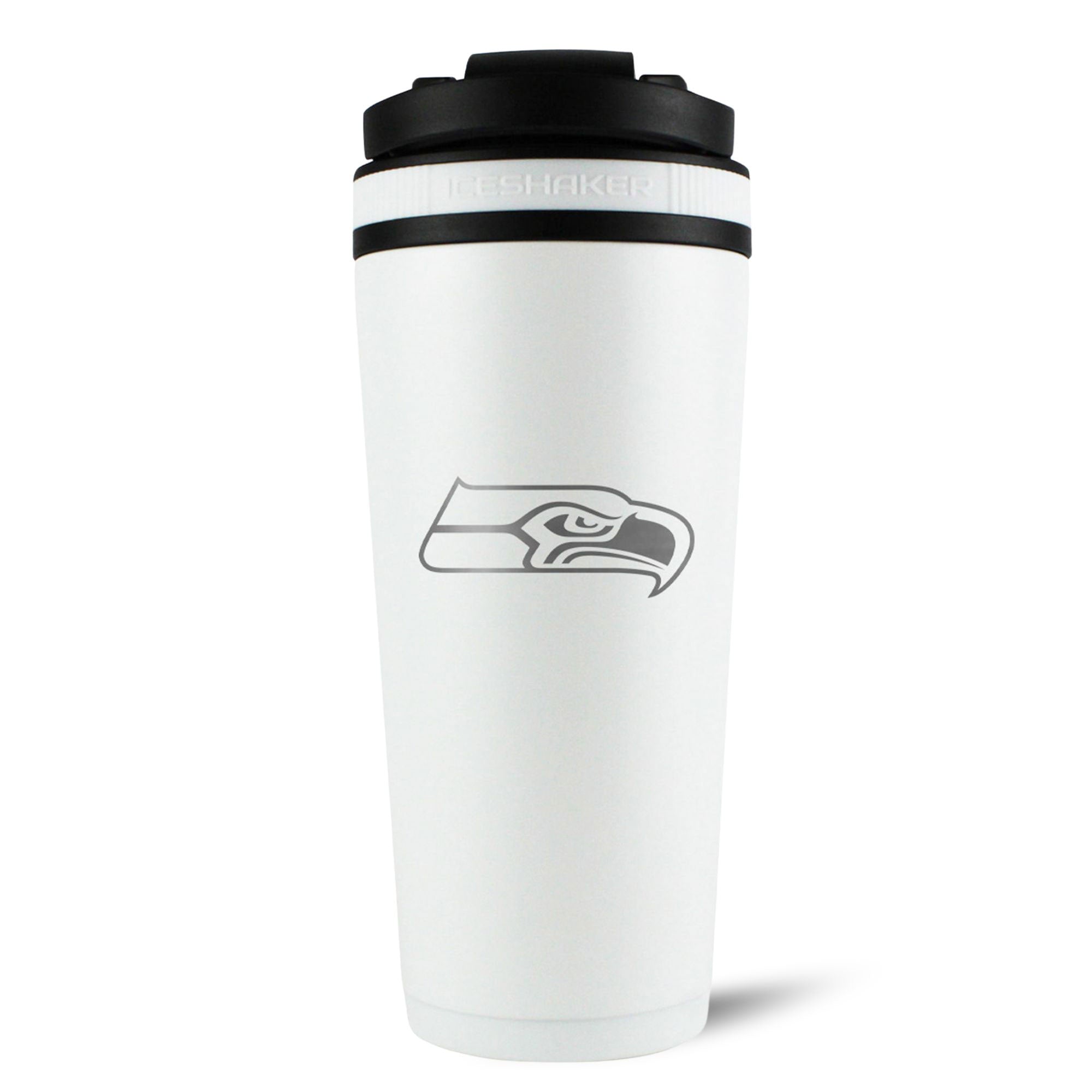 Officially Licensed Seattle Seahawks 26oz Ice Shaker - White