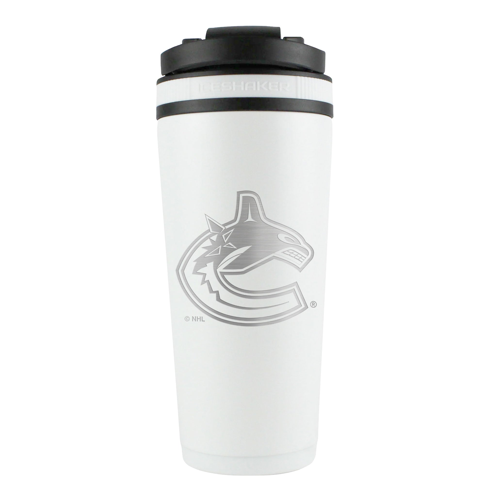 NHL Vancouver Canucks Insulated Shaker Bottle, White | ICESHAKER