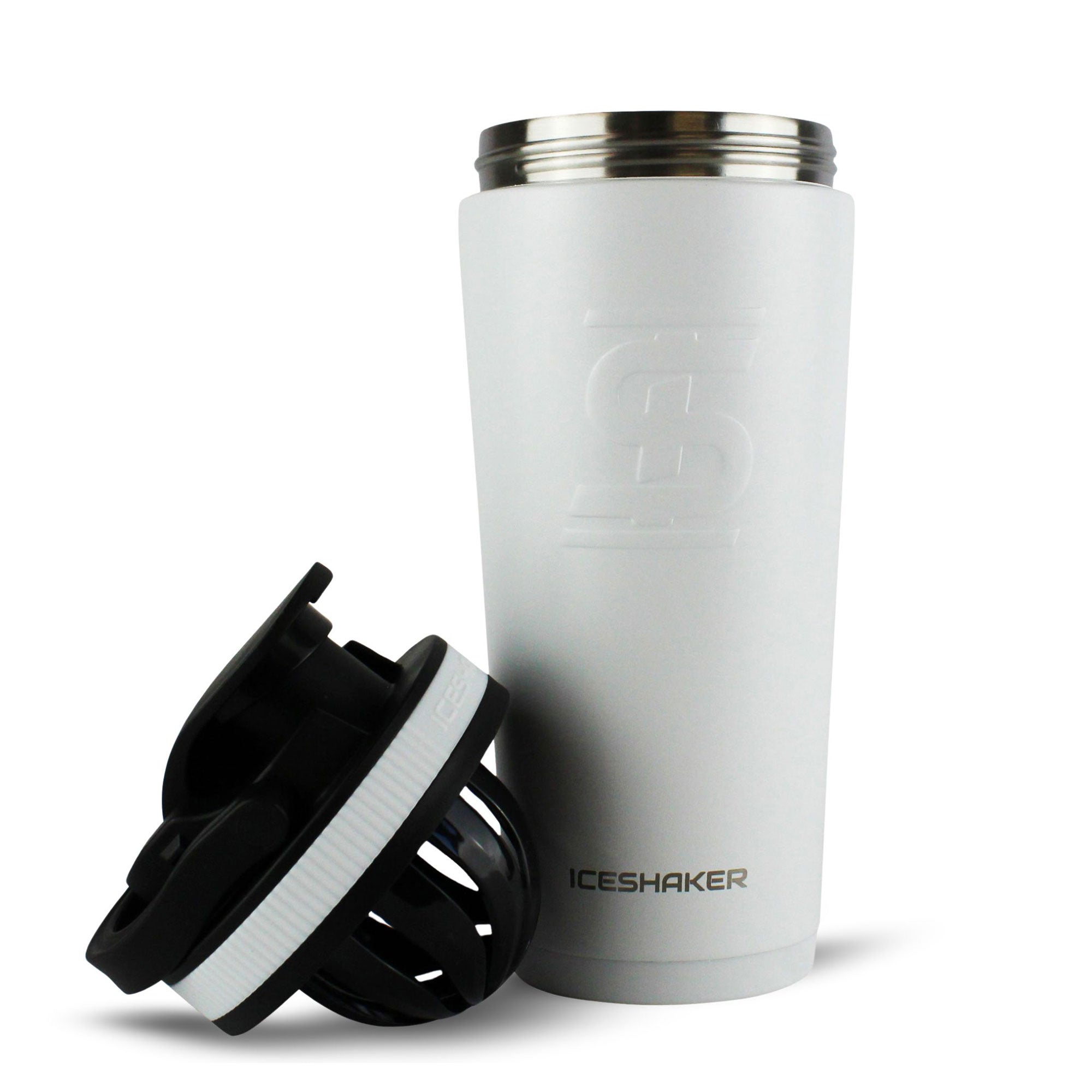 Ice Shaker Matte Series 26oz Shaker Bottle - White